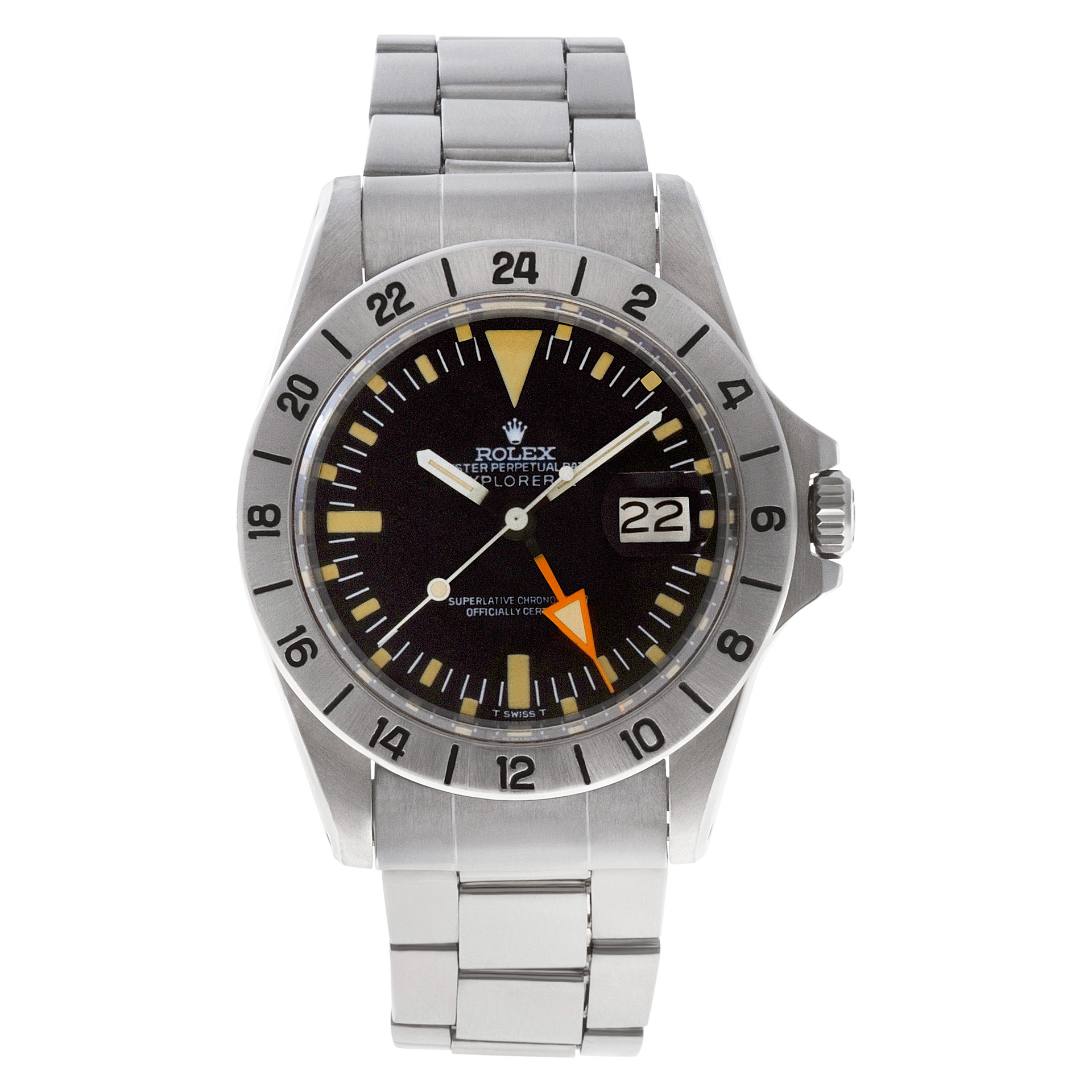 Preowned Rolex Explorer II 1655 stainless steel mm auto watch