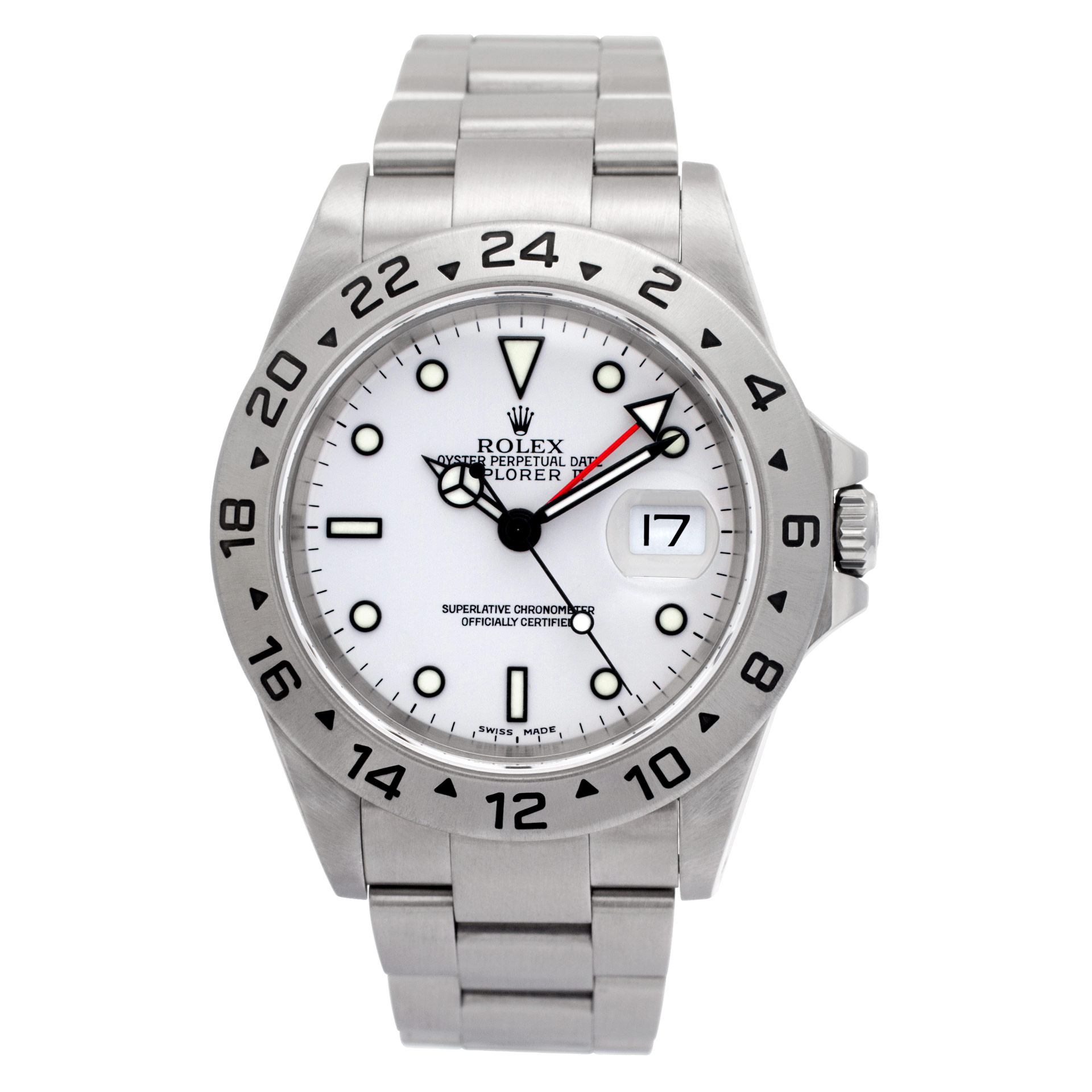 Pre-owned Rolex Explorer II 16570 Stainless Steel W521663
