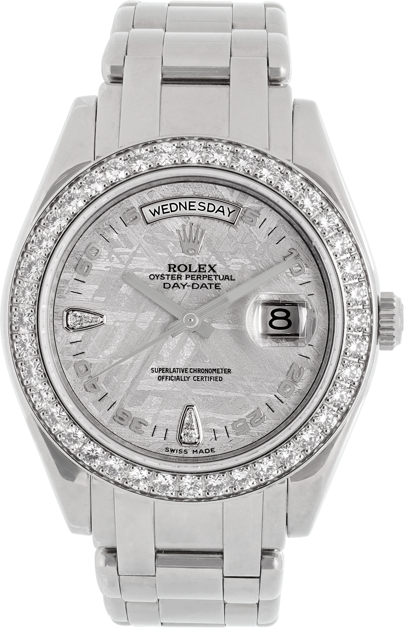 ROLEX 69136 79136 Pt950無垢プレジデントブレス　純正1コマ Preowned Rolex Masterpiece 18946 Platinum 39mm auto watch