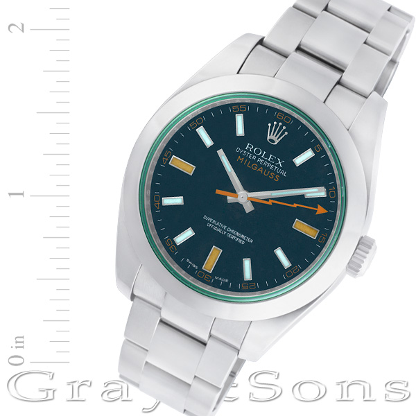 Used Rolex Milgauss 116400 Stainless Steel 40mm W517444