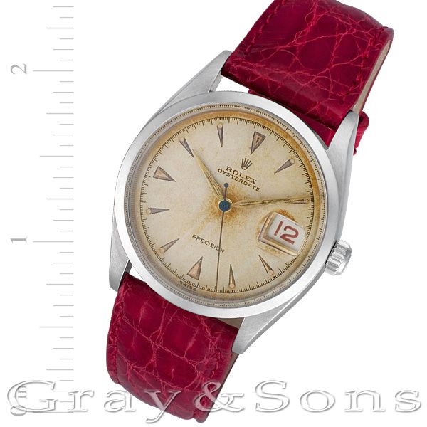 Preowned Rolex Oyster Date 6294 stainless steel 32.5mm | Gray & Sons