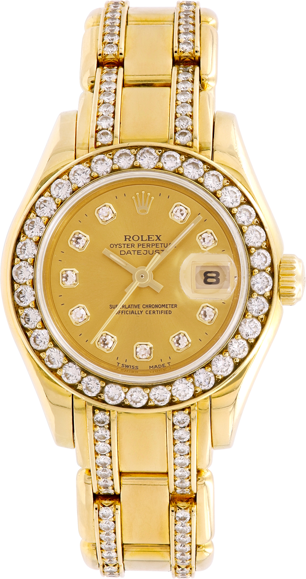 Rolex Pearlmaster "Diamond Dial, Bezel & Bracelet" 29mm 69298 W530577