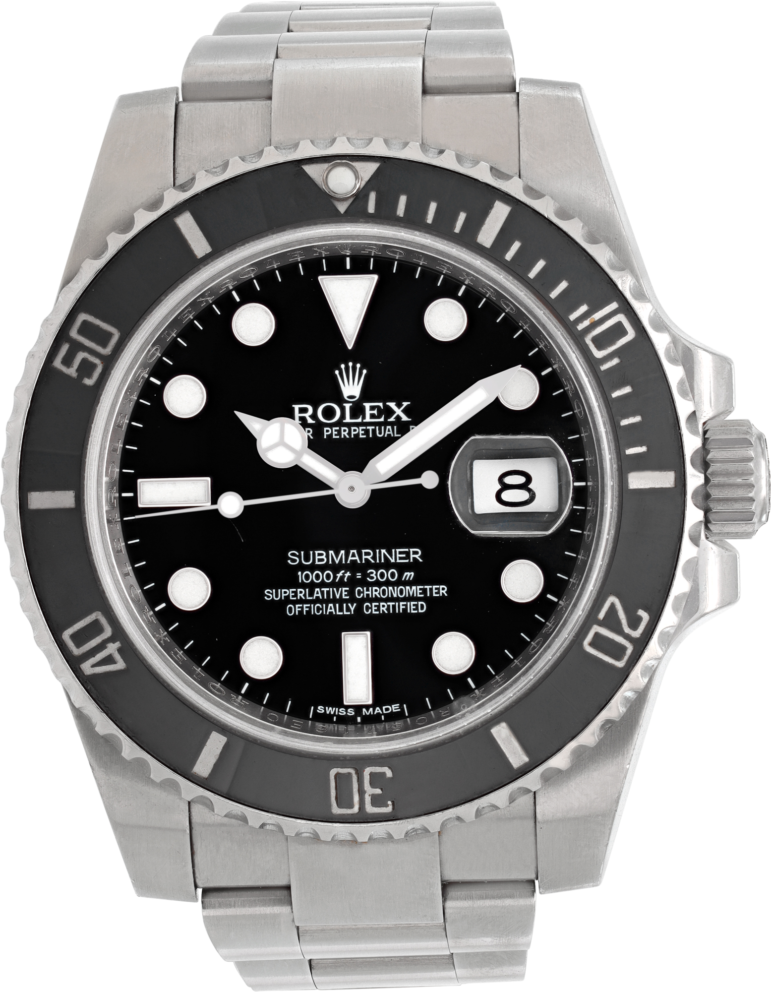 Preowned Rolex Submariner 116610LN Stainless Steel 40mm