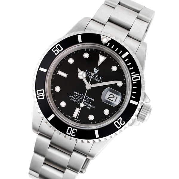 Used Rolex Submariner 16610 Stainless Steel 40mm W517859 | Gray & Sons
