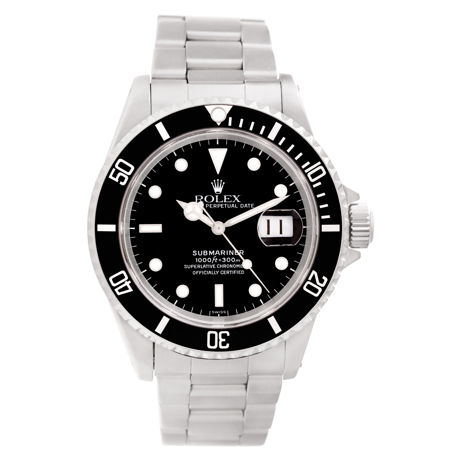 Preowned Rolex Submariner 16610 Stainless Steel W518847 | Gray & Sons