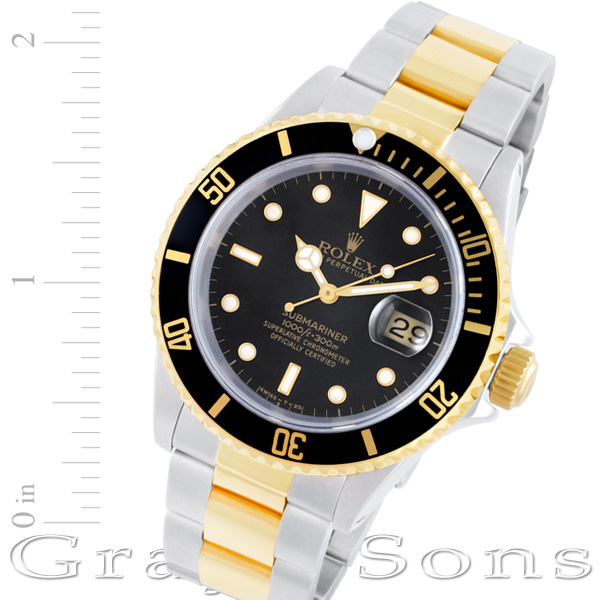 Preowned Rolex Submariner 16613 18k & steel 40mm W517529 | Gray & Sons