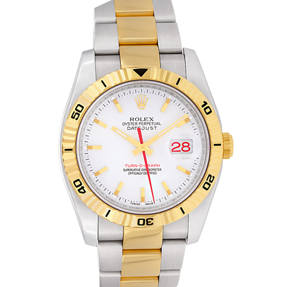 Used Rolex Turn-O-Graph 116263 18k & steel 36mm W518615 | Gray & Sons