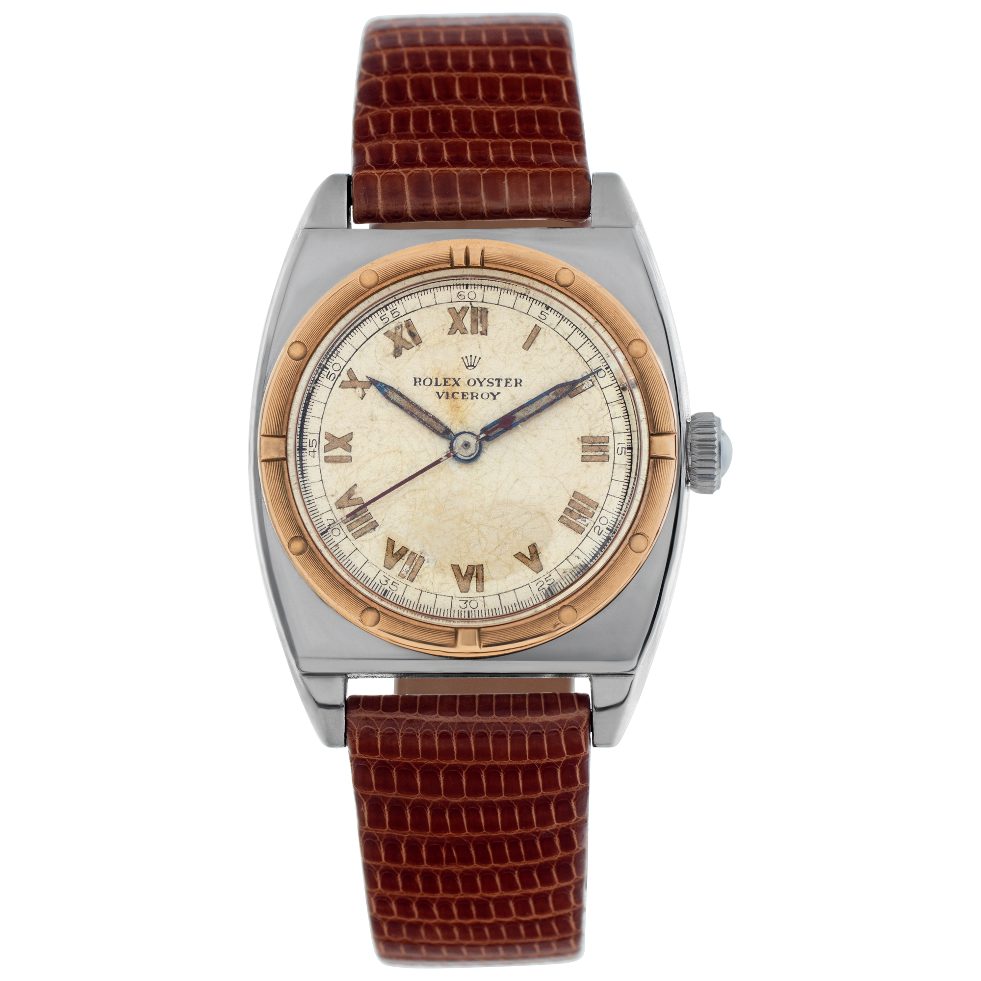 【美品】THE VINTAGE ROLEX Pre-owned Rolex Viceroy sterling silver 28mm Manual watch