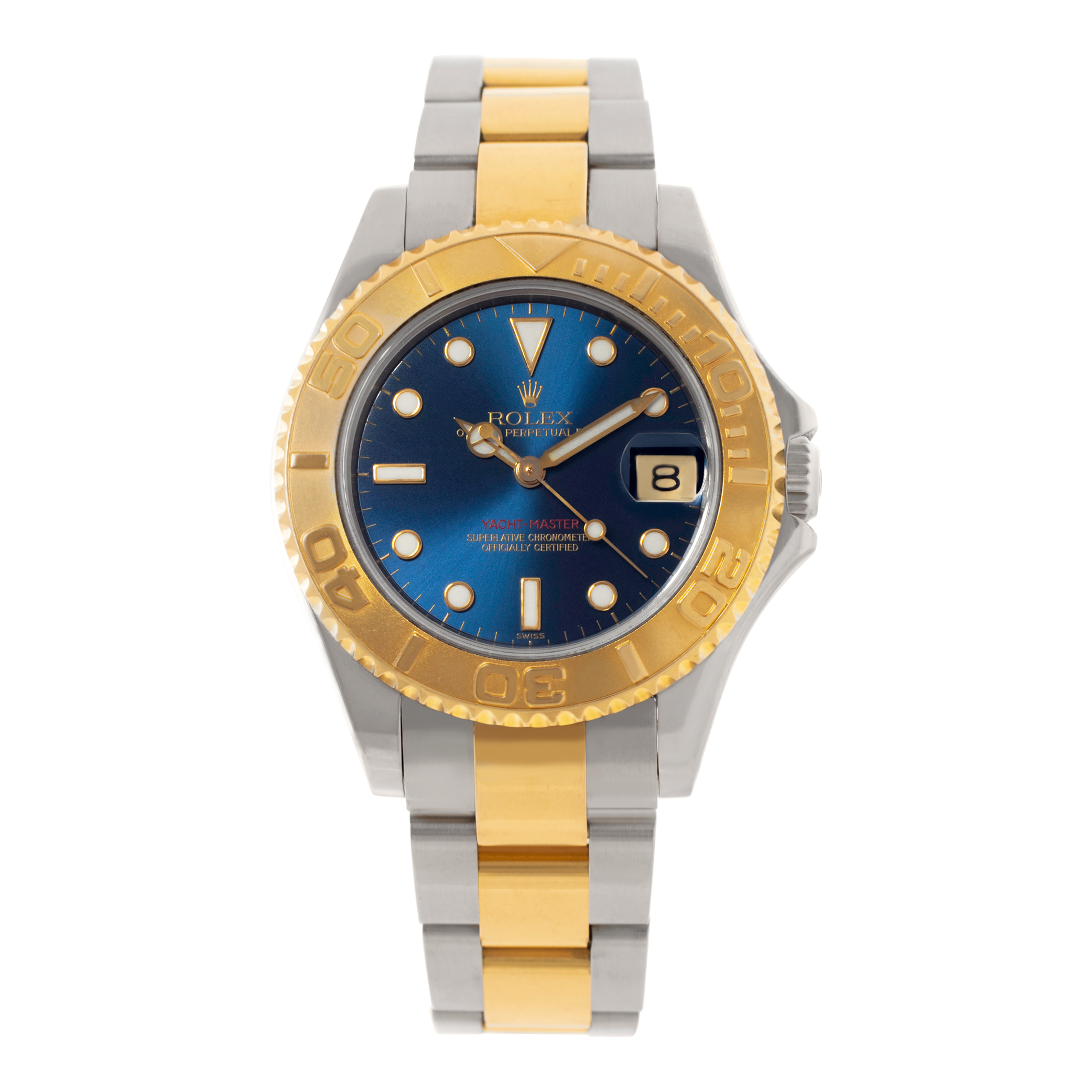 Pre-owned Rolex Yacht-Master 68623 18k & steel 35mm | Gray & Sons