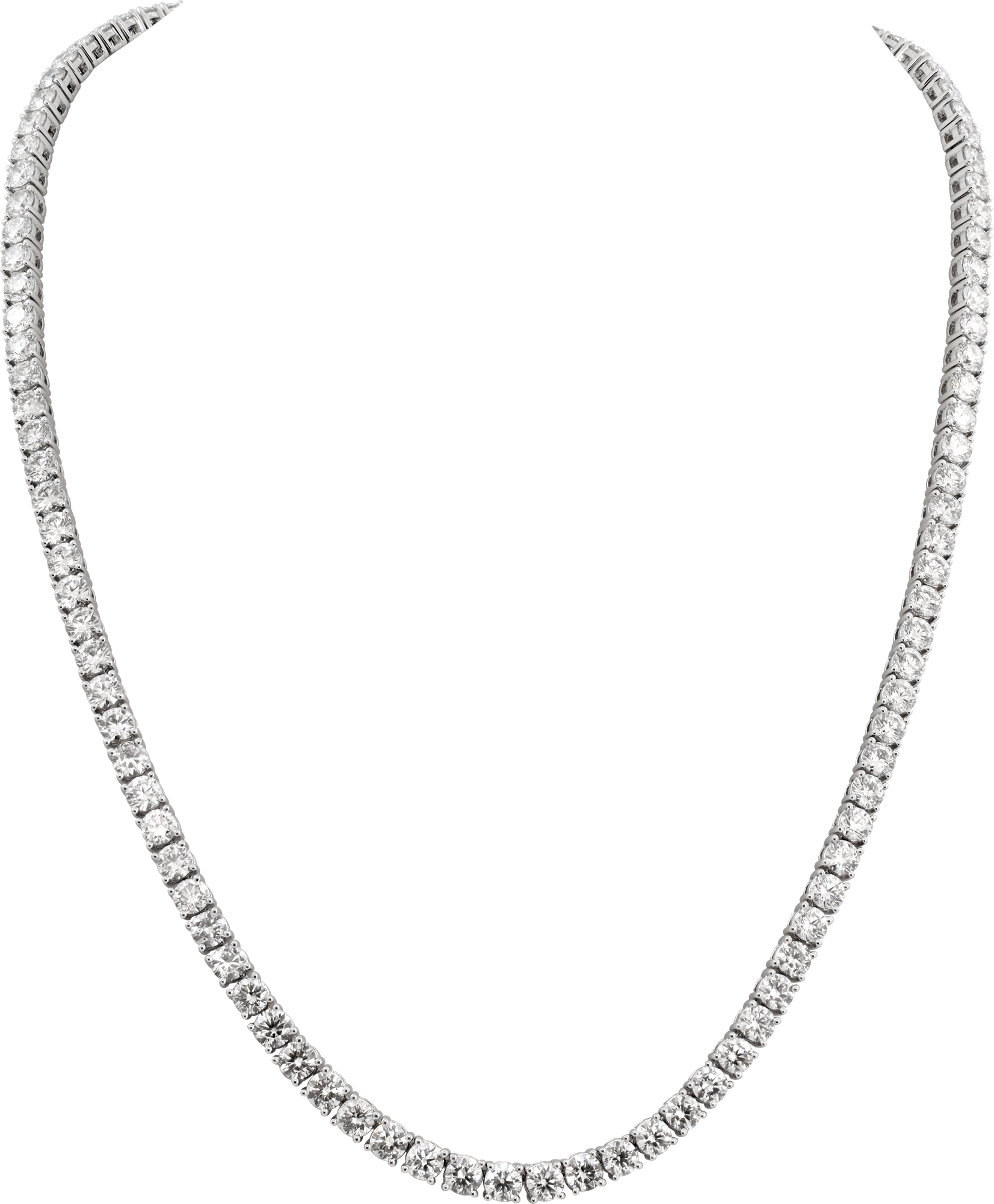 Round diamond necklace 26.71 cts platinum S521745