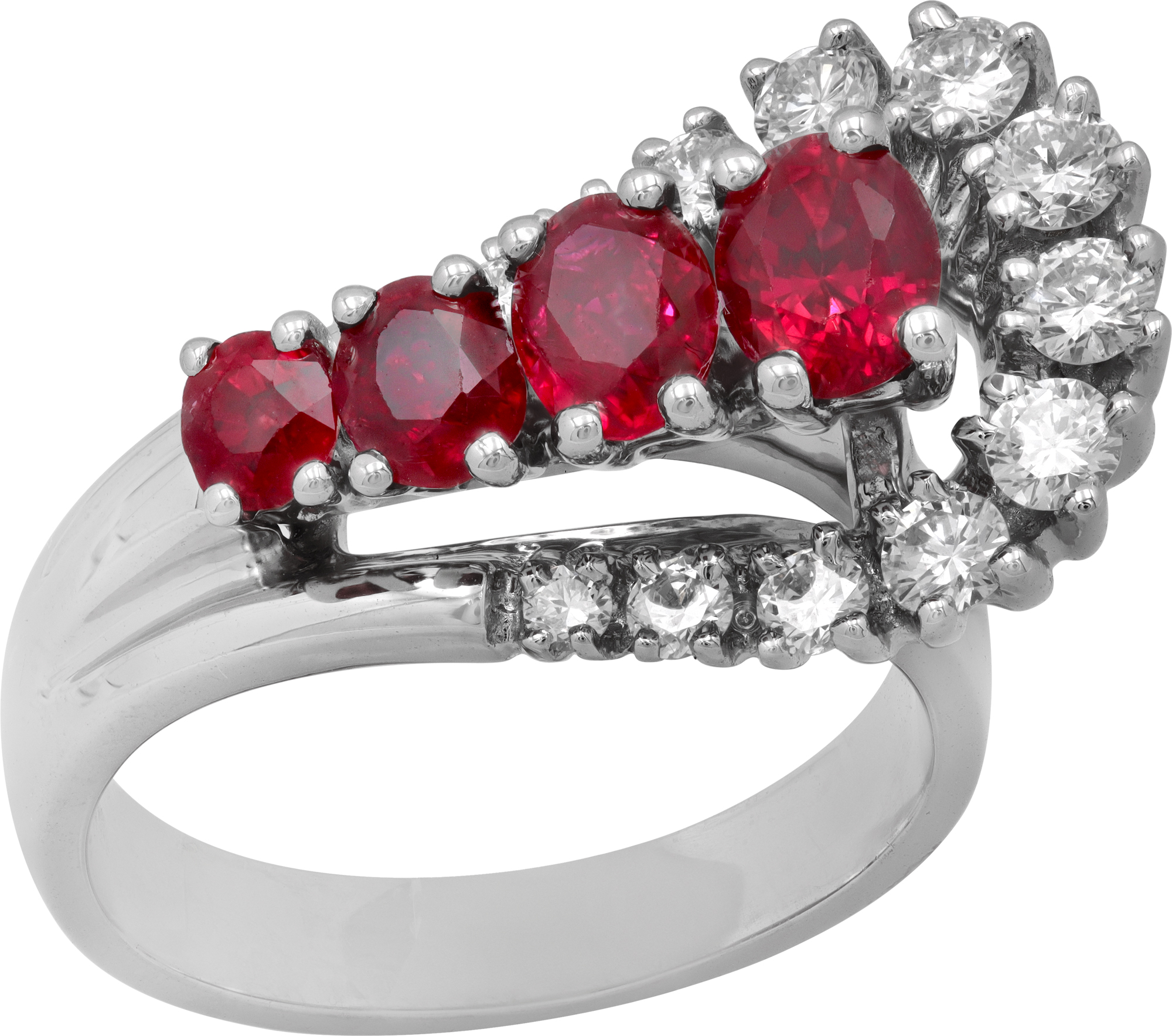 Ruby and Diamond Ring 18k white gold S521962