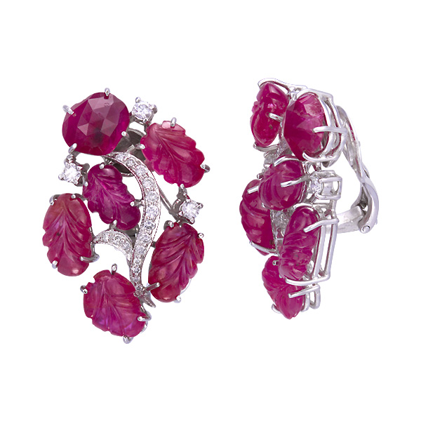 ピアス Ruby ルビー Ruby アクセサリー 両耳ピアス ジルコニア Silver925
