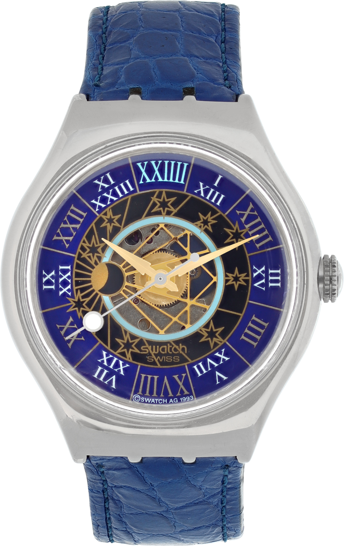 Pre-owned Swatch Tresor Magique Platinum 36mm auto watch | Gray & Sons