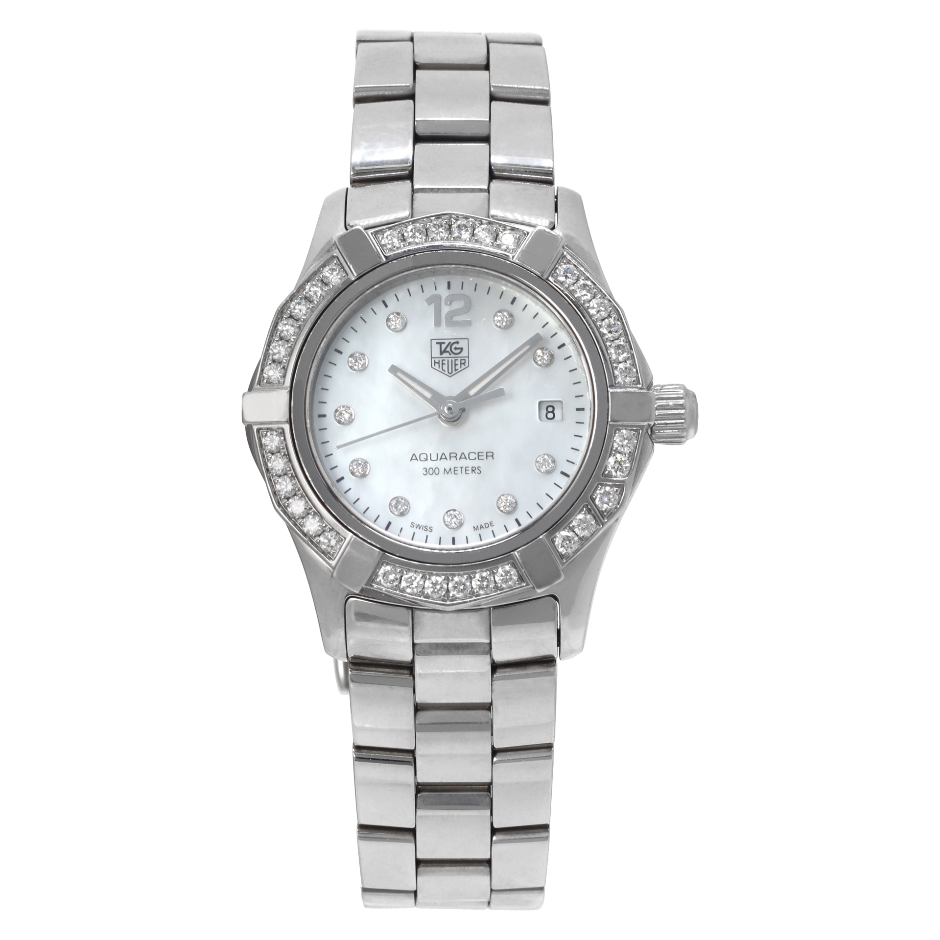TAG Heuer WAF1410-R レディース　腕時計 Tag Heuer Women's Stainless Steel Quartz Aquaracer WAF1410