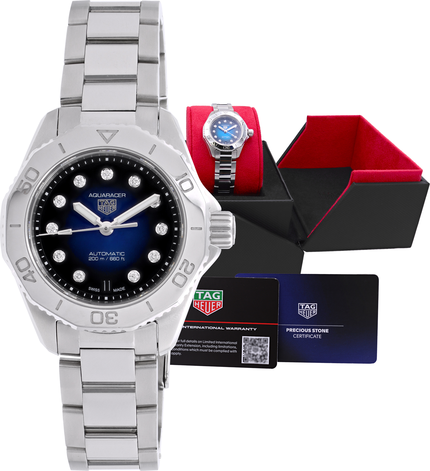 Tag Heuer Aquaracer "Blue diamond dial" 30mm WBP2411.BA0622 W530129 \_p