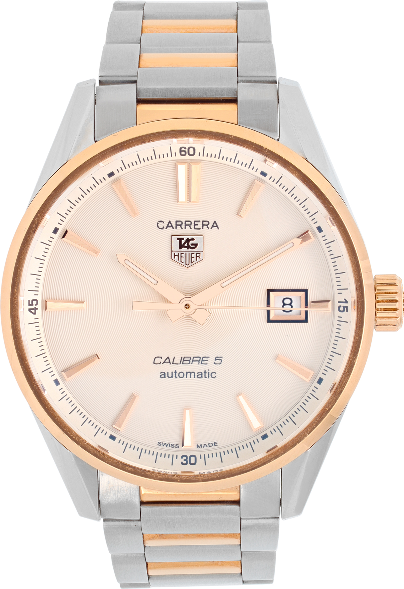 Pre-owned Tag Heuer Carrera WAR215D-2 stainless steel Gray Sons