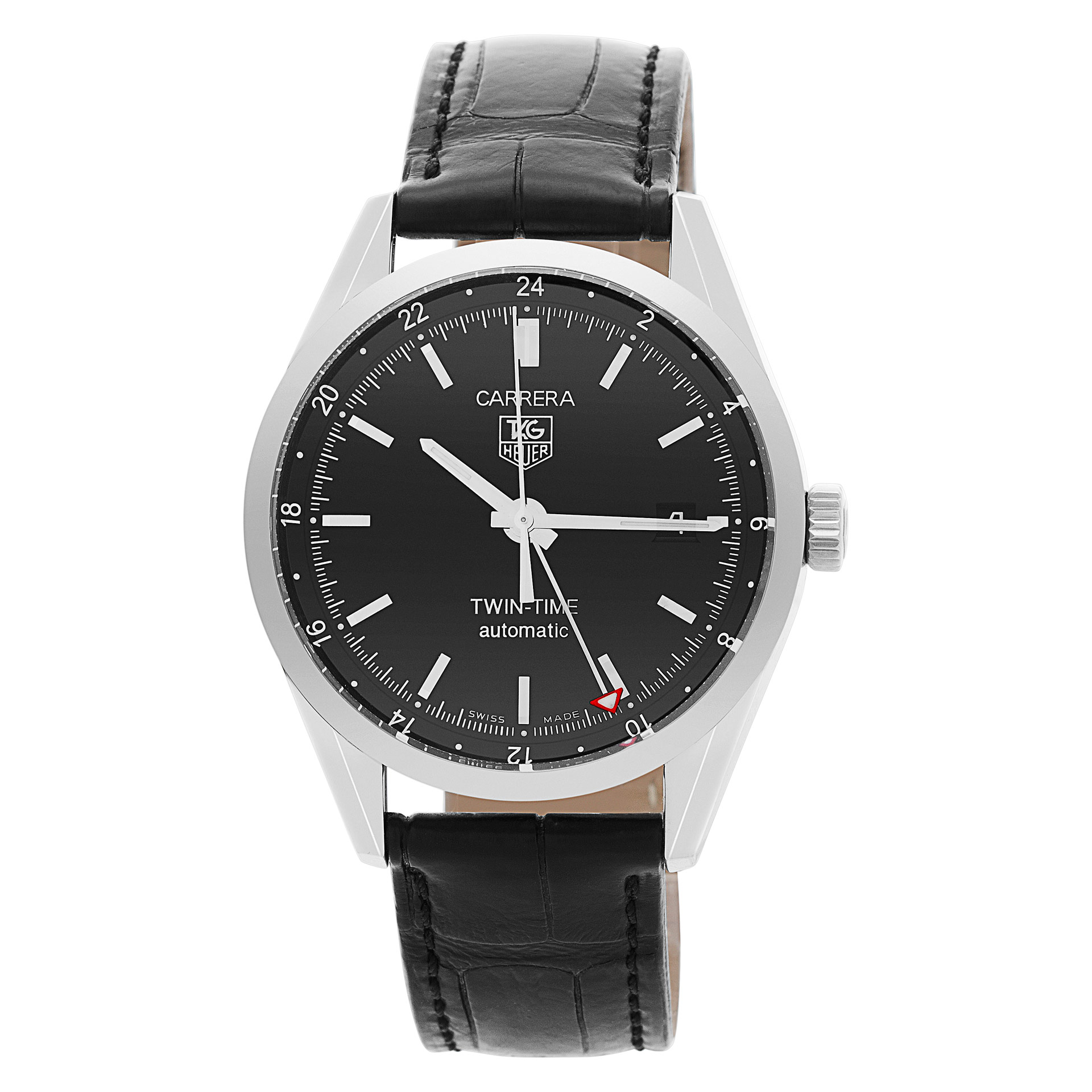 Pre-owned Tag Heuer Carrera wv2115-0 stainless steel 38mm
