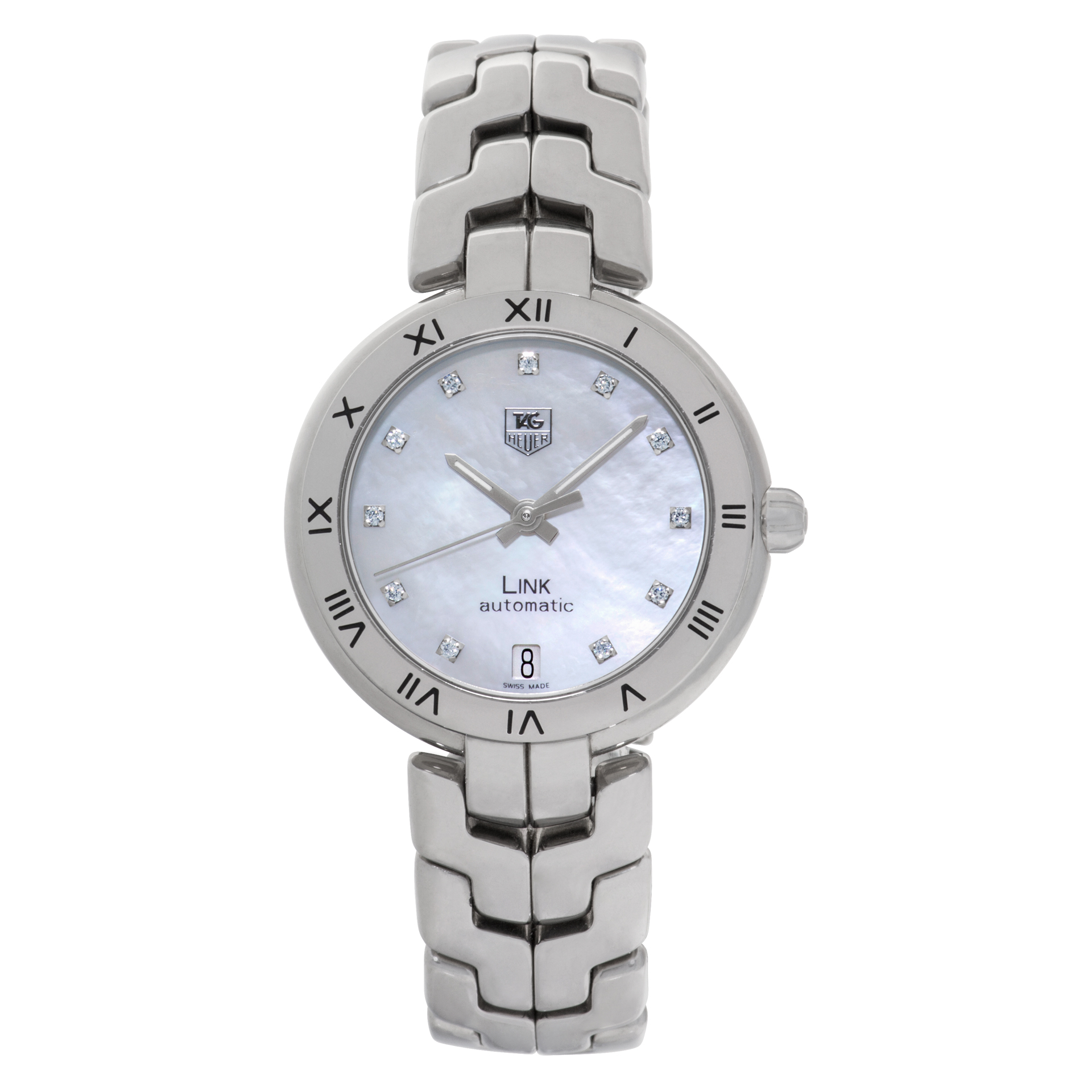 Preowned Tag Heuer Link WAT2315 Stainless Steel Mother of