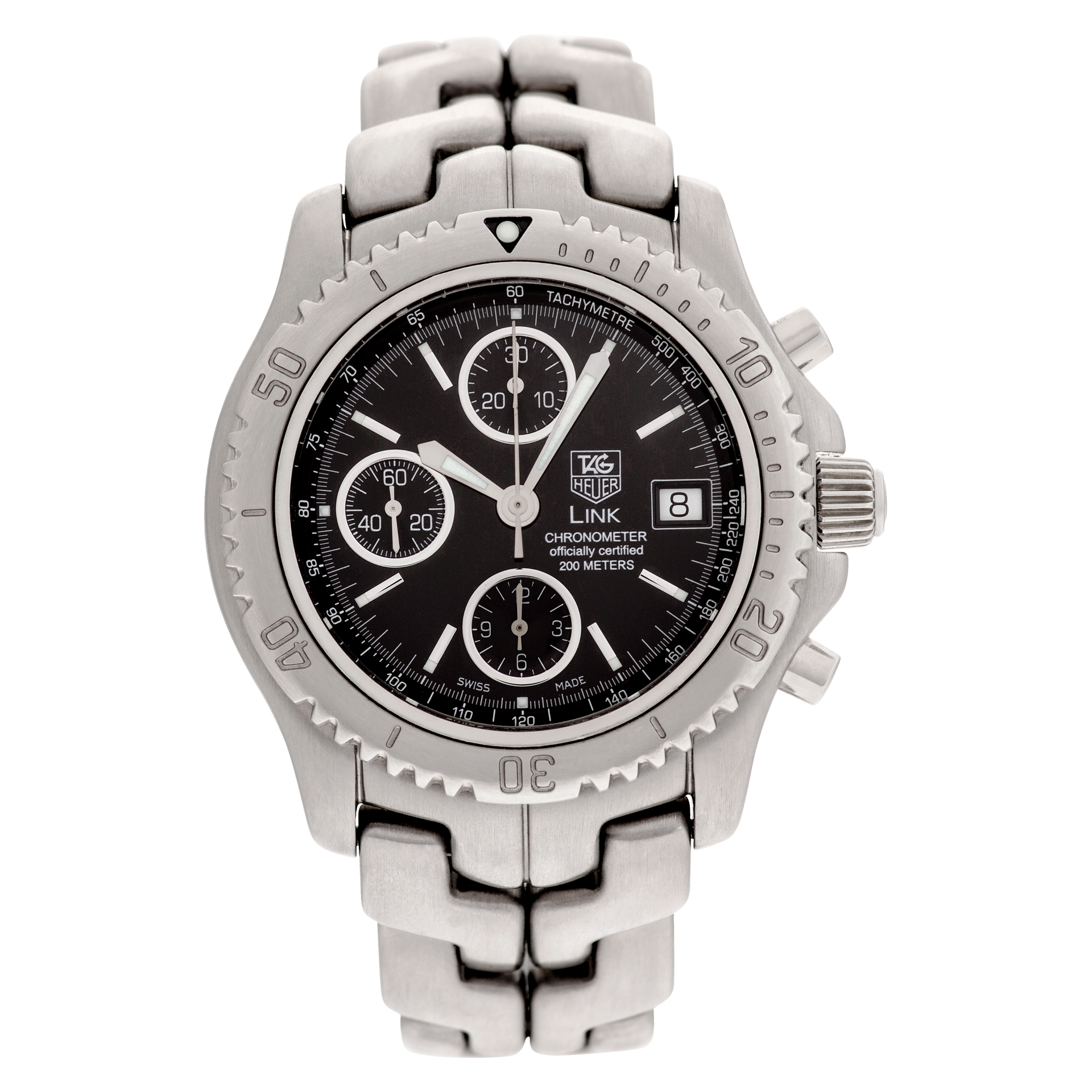 Used Tag Heuer Link ct5111 stainless steel 42mm auto watch |