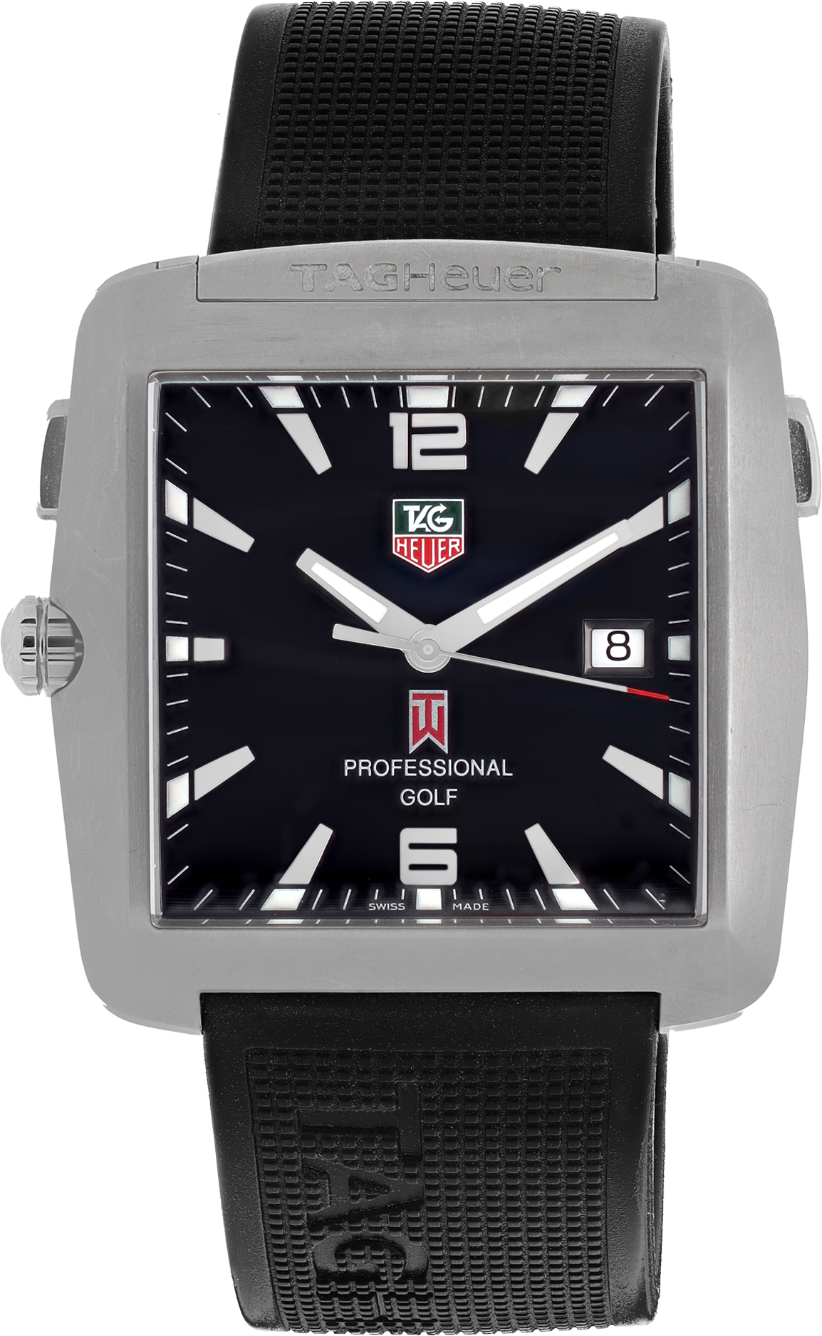 Used Tag Heuer Tiger Woods wae1110 Titanium Stainless Gray