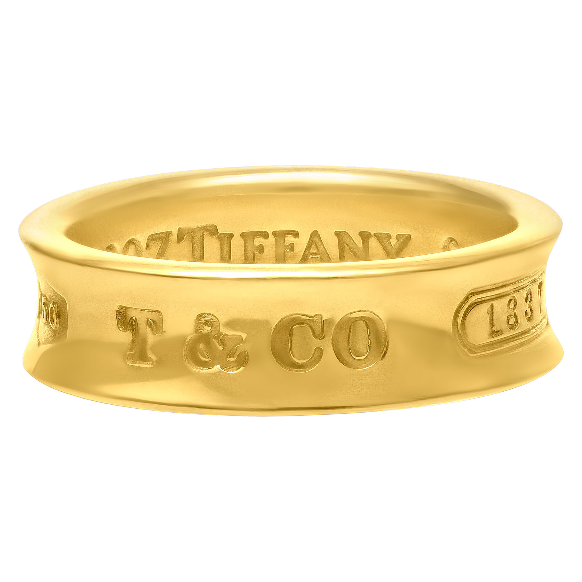 Tiffany & Co. 18金ゴールドバンドリング Tiffany & Co 1837 band in 18k yellow gold | Gray & Sons Jewelers
