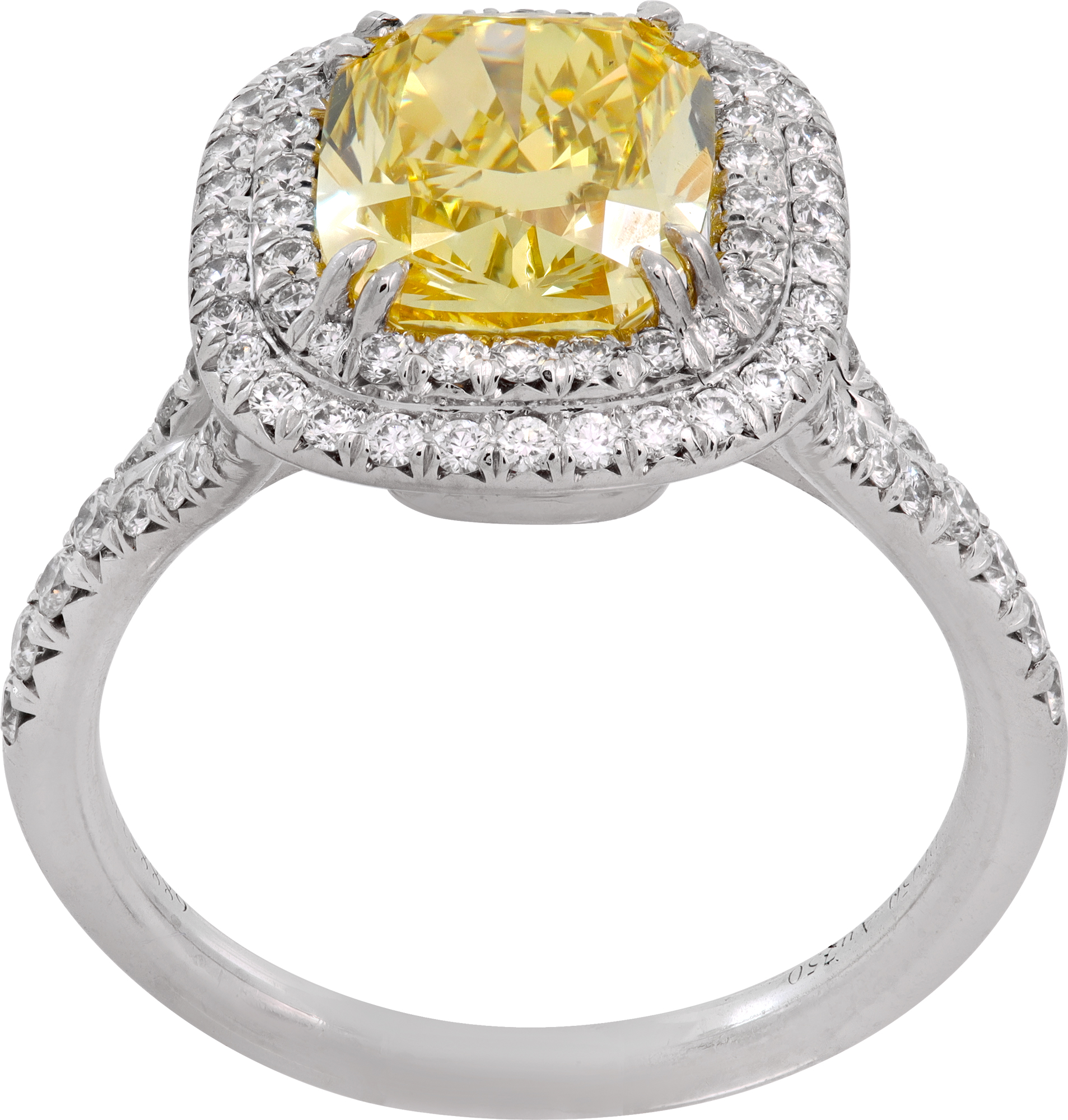 Tiffany & Co. 2.51 carat Fancy Vivid Yellow Diamond Ring