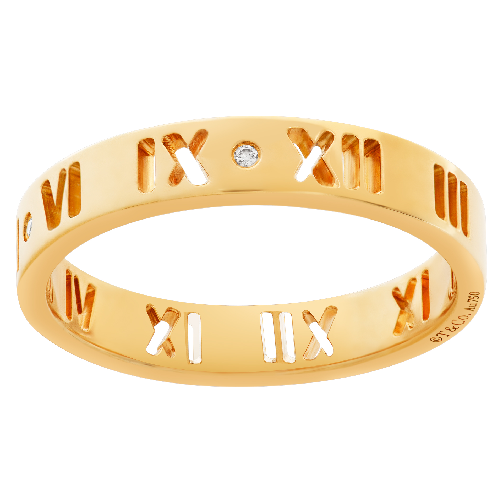 Tiffany & Co. "Atlas" diamond ring in 18k rose gold Tiffany & Co. "Atlas" diamond ring in 18k rose gold