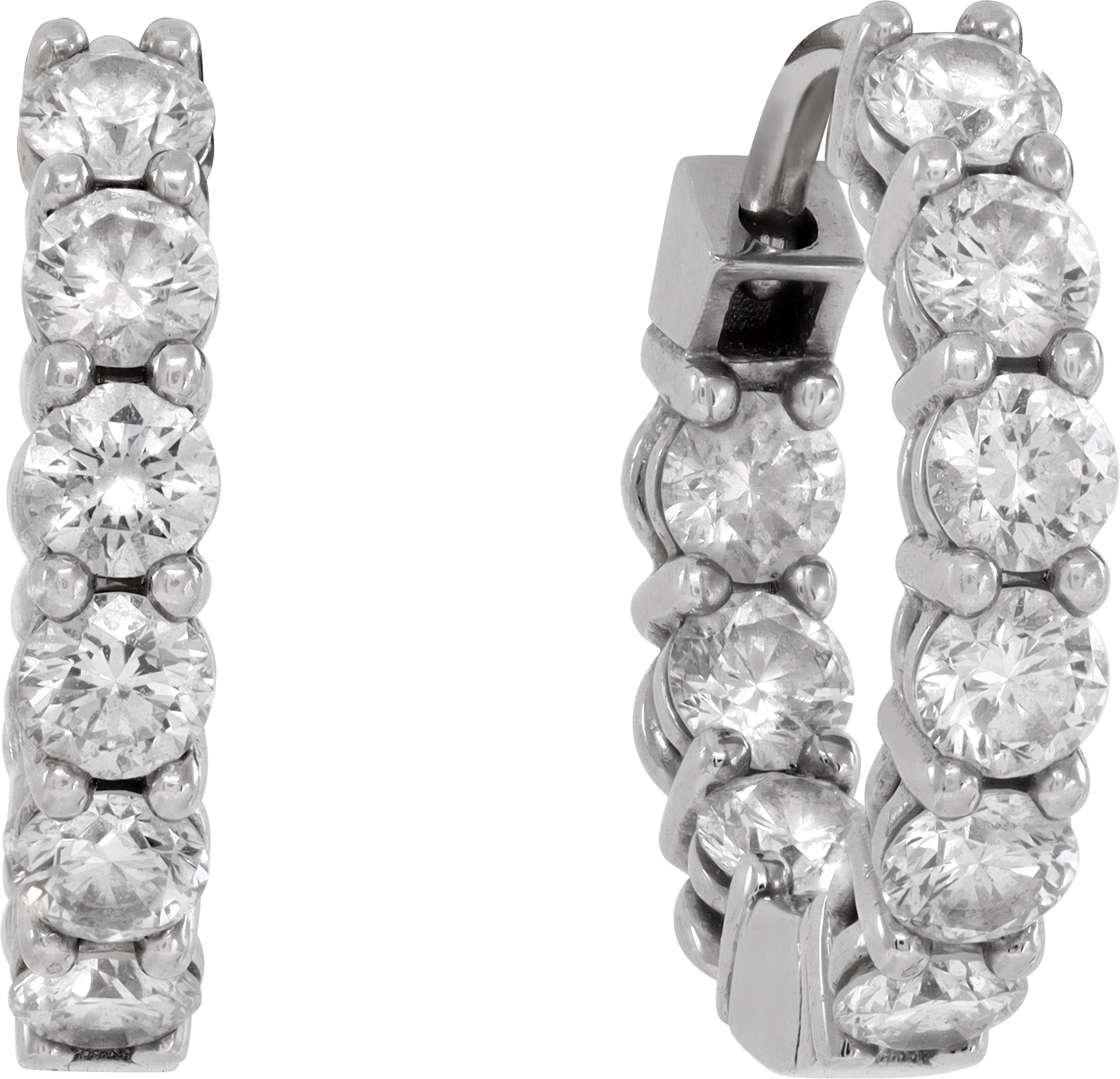 Tiffany & Co. Diamond Hoop Earrings in platinum S521673