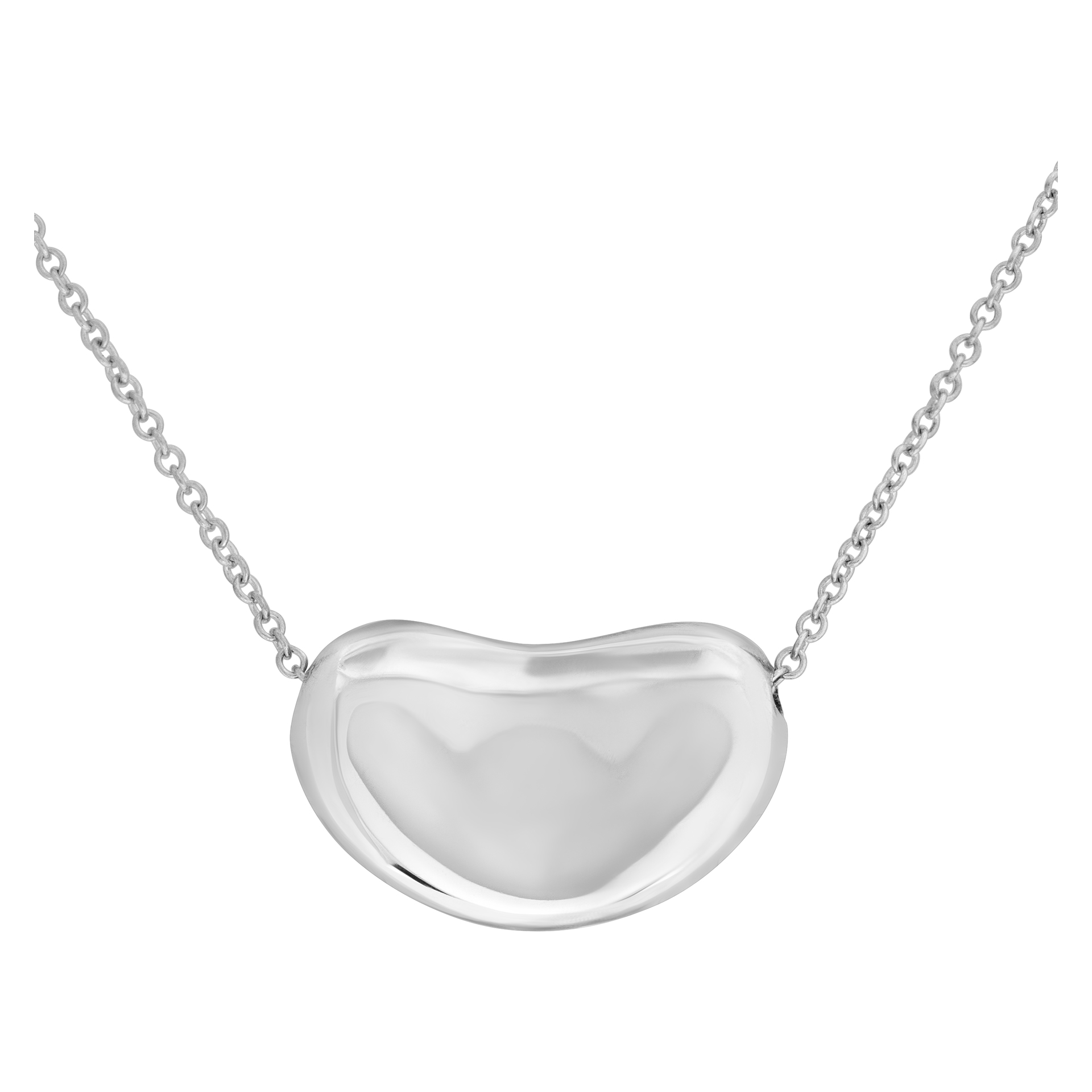 Tiffany & Co. 'Elsa Peretti' Bean Pendant necklace in sterling