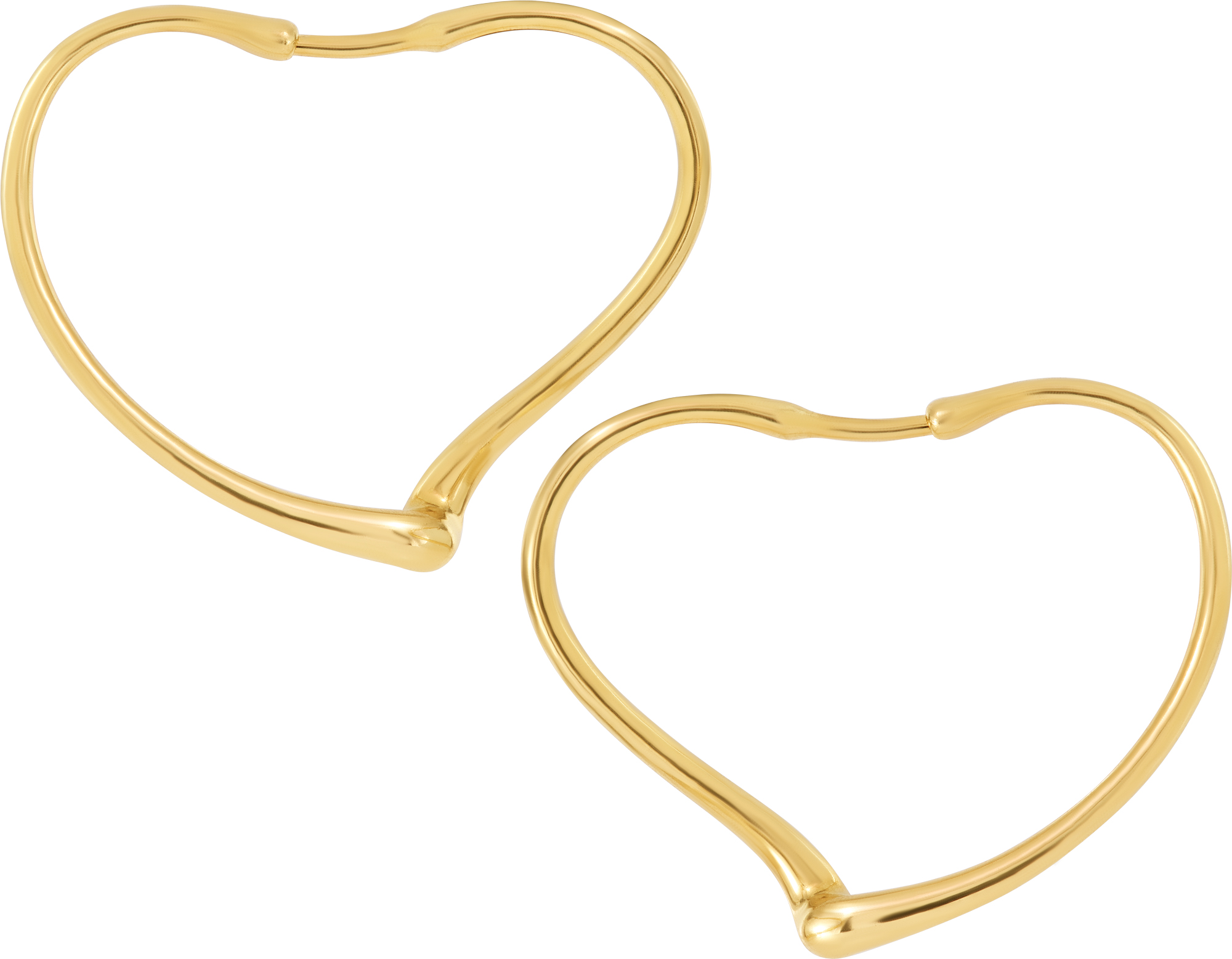 Tiffany & Co. Elsa Peretti Open Heart hoop earrings in 18k