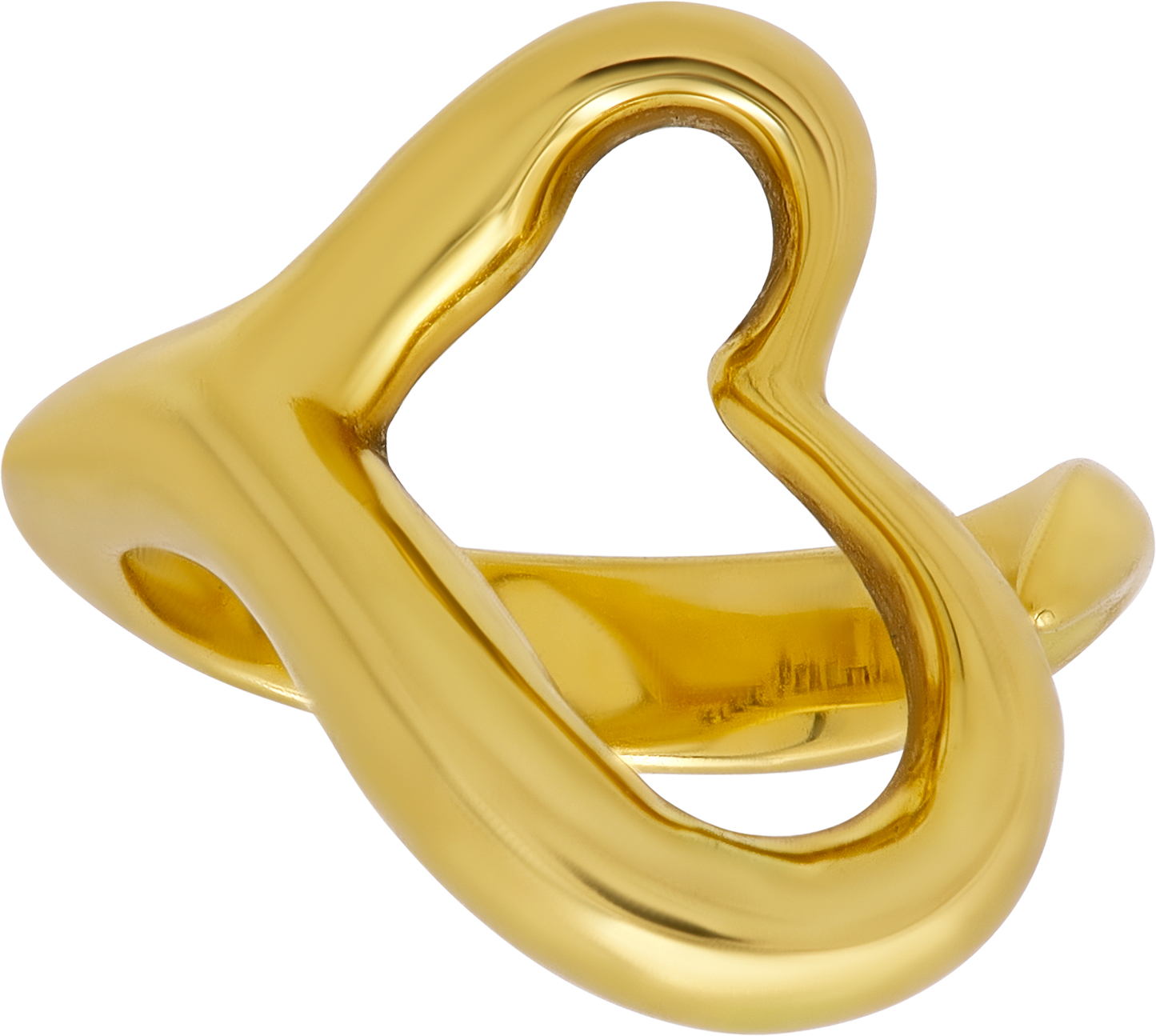 Tiffany & Co Elsa Peretti Open Heart Ring in 18k yellow gold