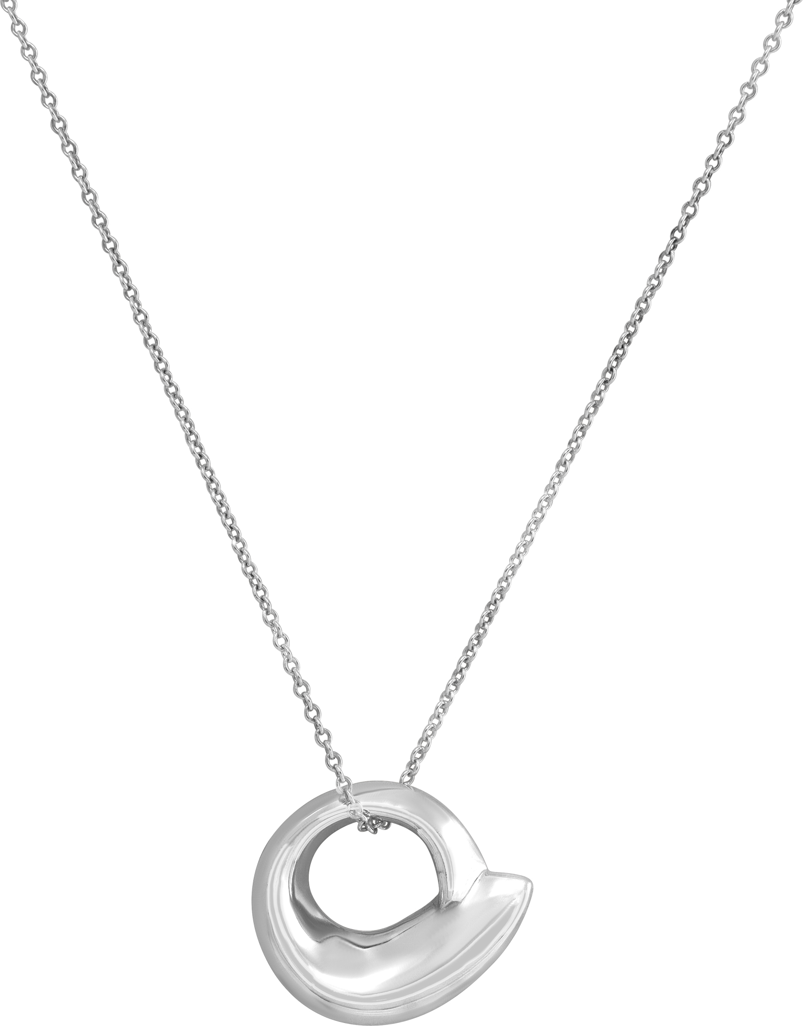 Tiffany & Co. Gehry Round fish necklace in sterling silver Tiffany & Co. Gehry Round fish necklace in sterling silver