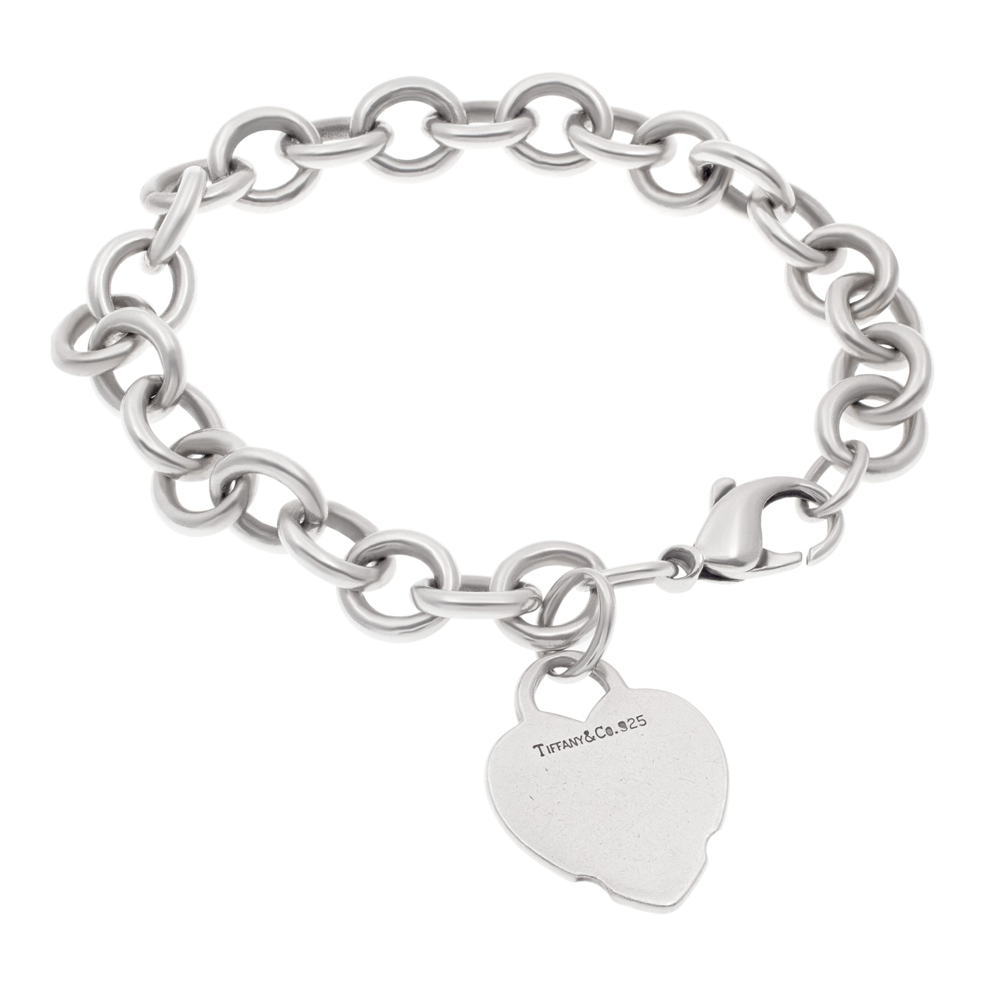 アクセサリー TIFFANY & Co. hearts chain bracelet Tiffany & Co. Heart link bracelet in sterling silver. 7.25