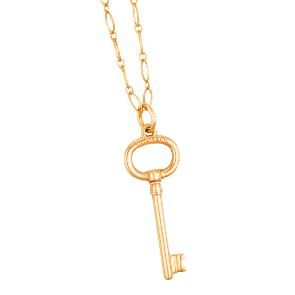 Tiffany & Co key pendant & chain | Gray & Sons Jewelers