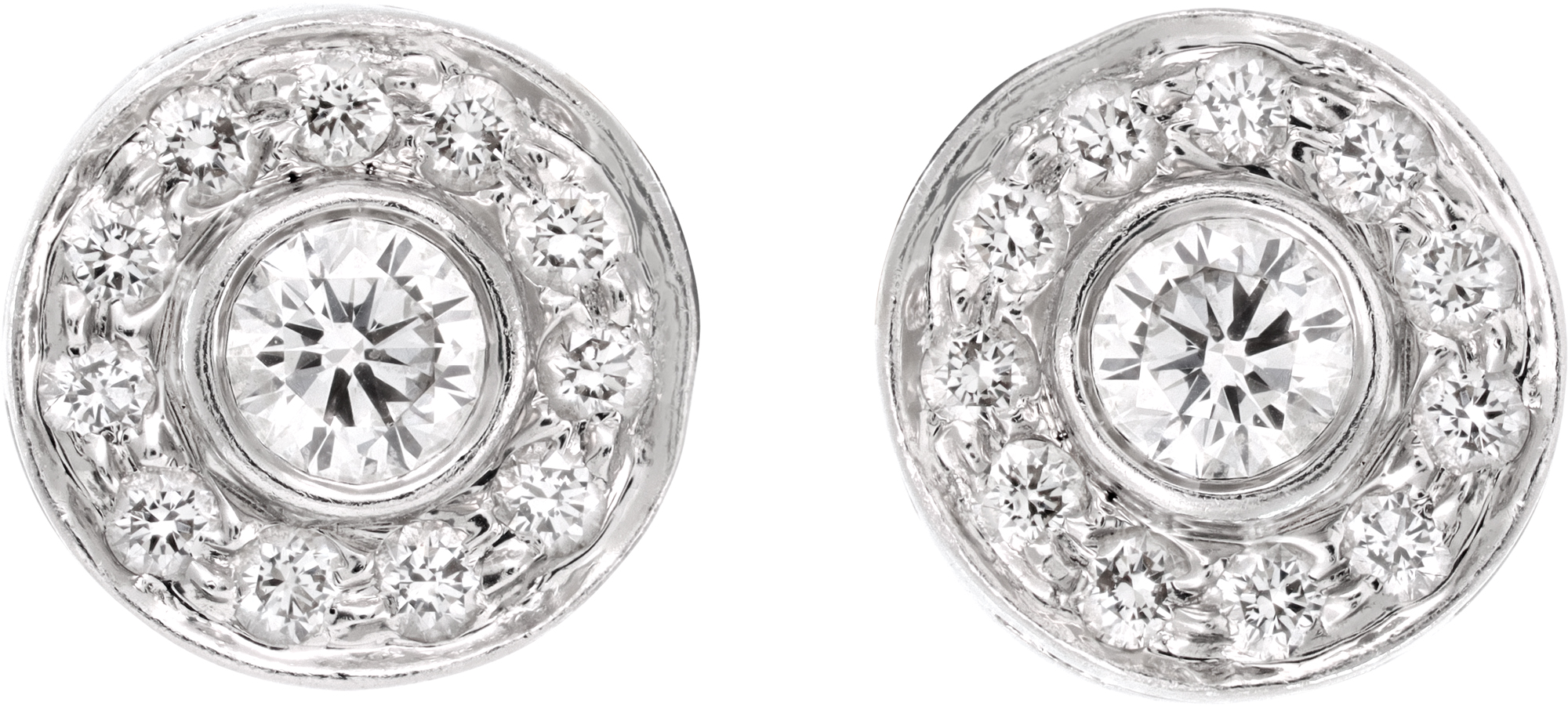 Tiffany & Co. Platinum 0.30CT Diamond Circlet Stud Earrings S521613