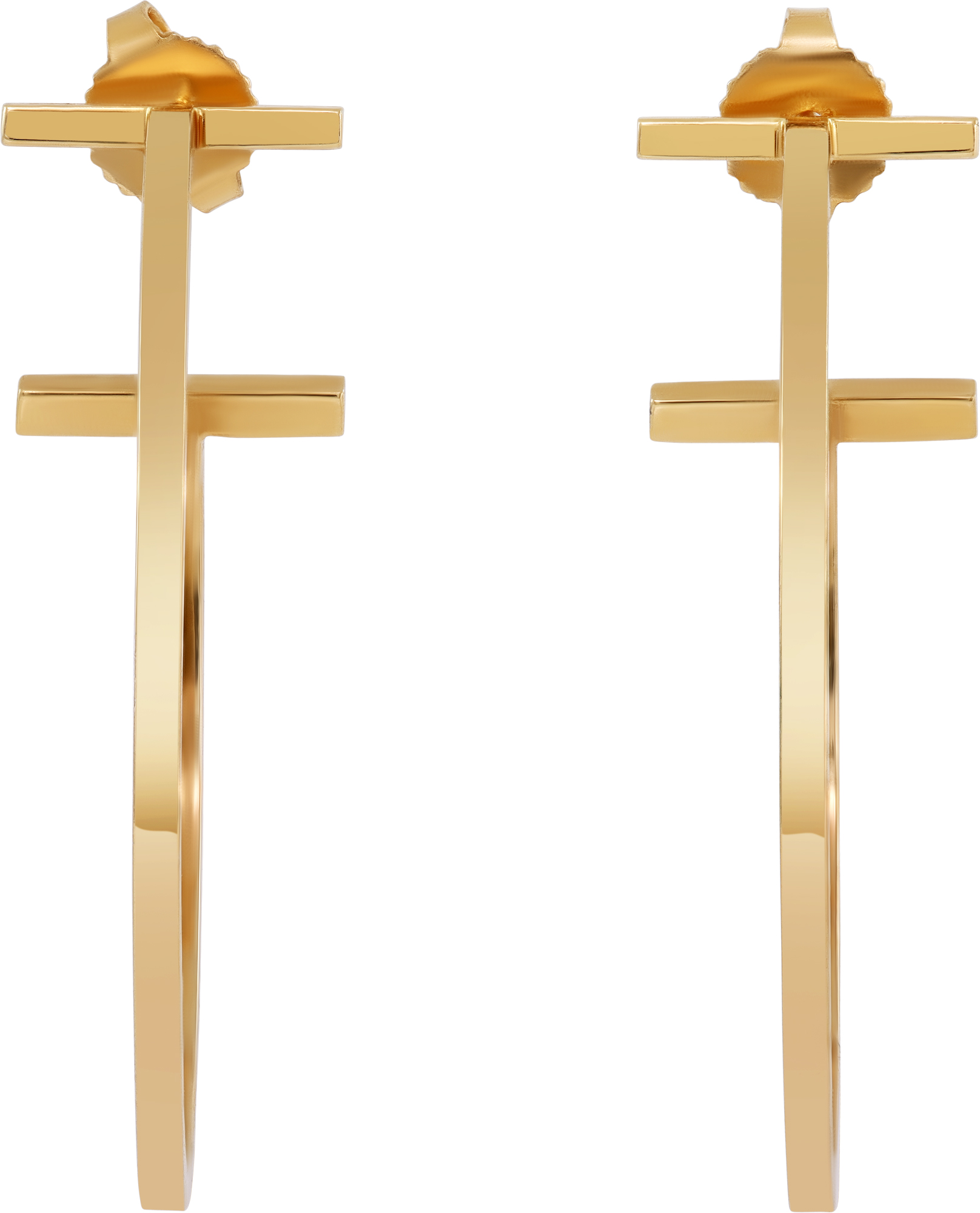 Tiffany & Co. T wire Hoop earrings in 18k yelllow gold N518482