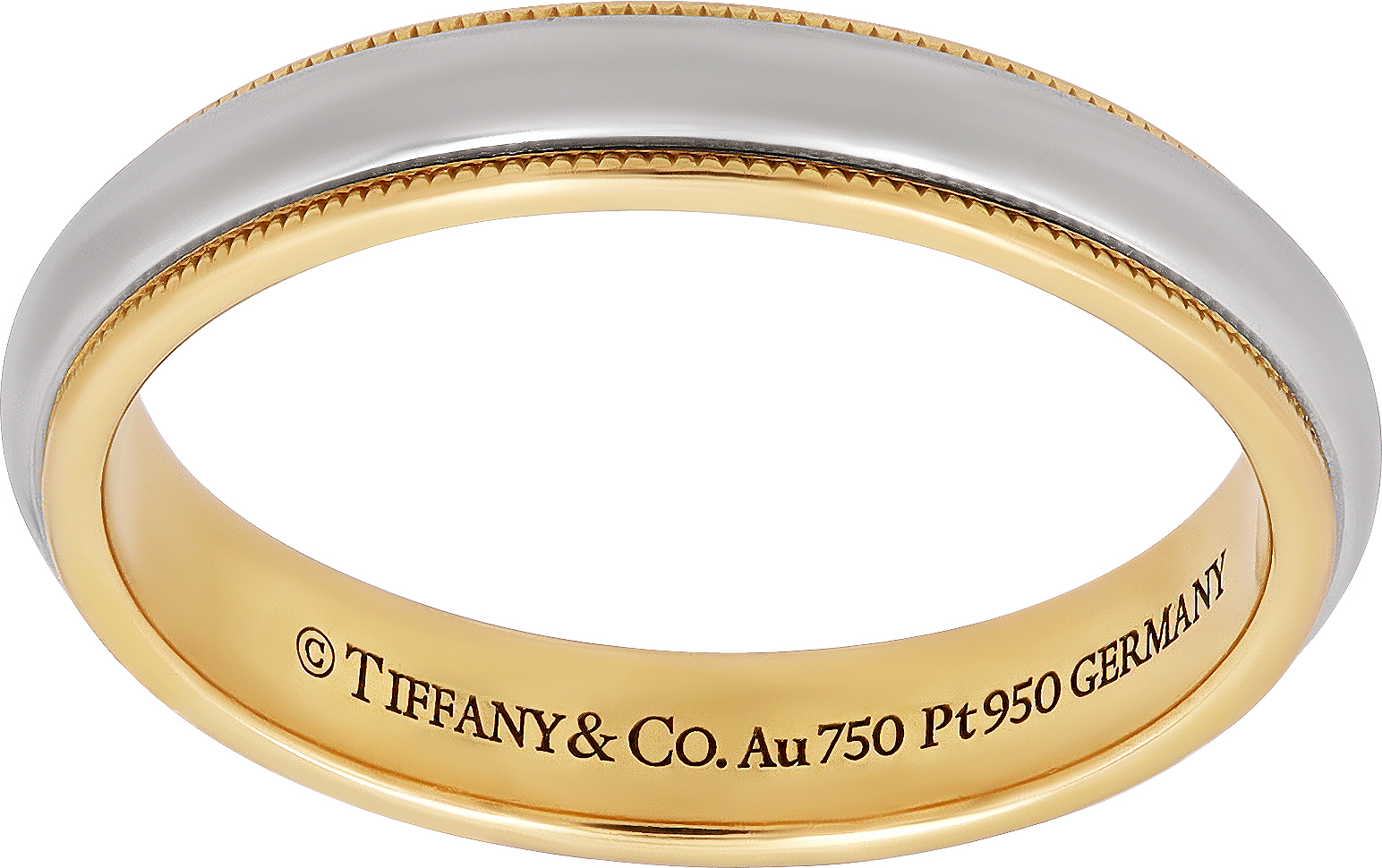 Tiffany and Co. Together band in 18k yellow gold and platinum N519160