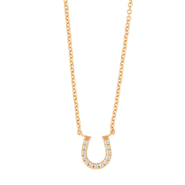Tiffany horseshoe pendant in 18k | Gray & Sons Jewelers