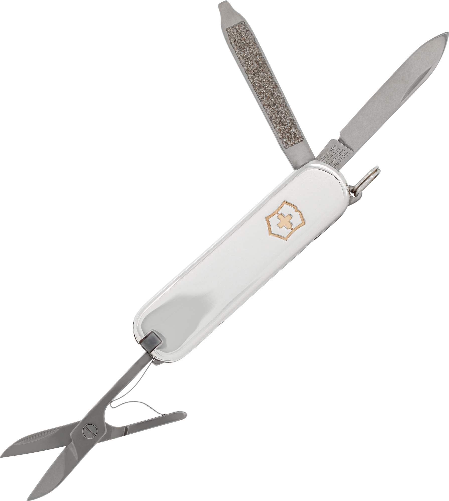 Tiffany pocket knife in sterling silver with Swiss cross 18k accent
