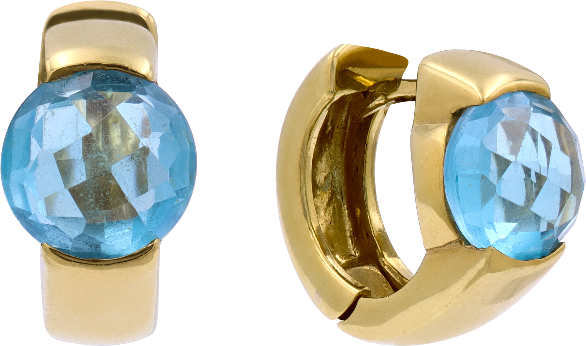 Topaz Earrings in 18k Yellow Gold Topaz Earrings in 18k Yellow Gold