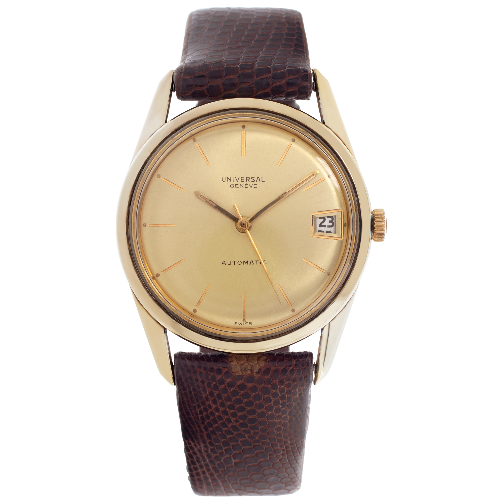 UNIVERSAL GEMEVE 3103 736 手巻き 腕時計 アナログ Used Universal Geneve Vintage 204601 stainless steel & gold