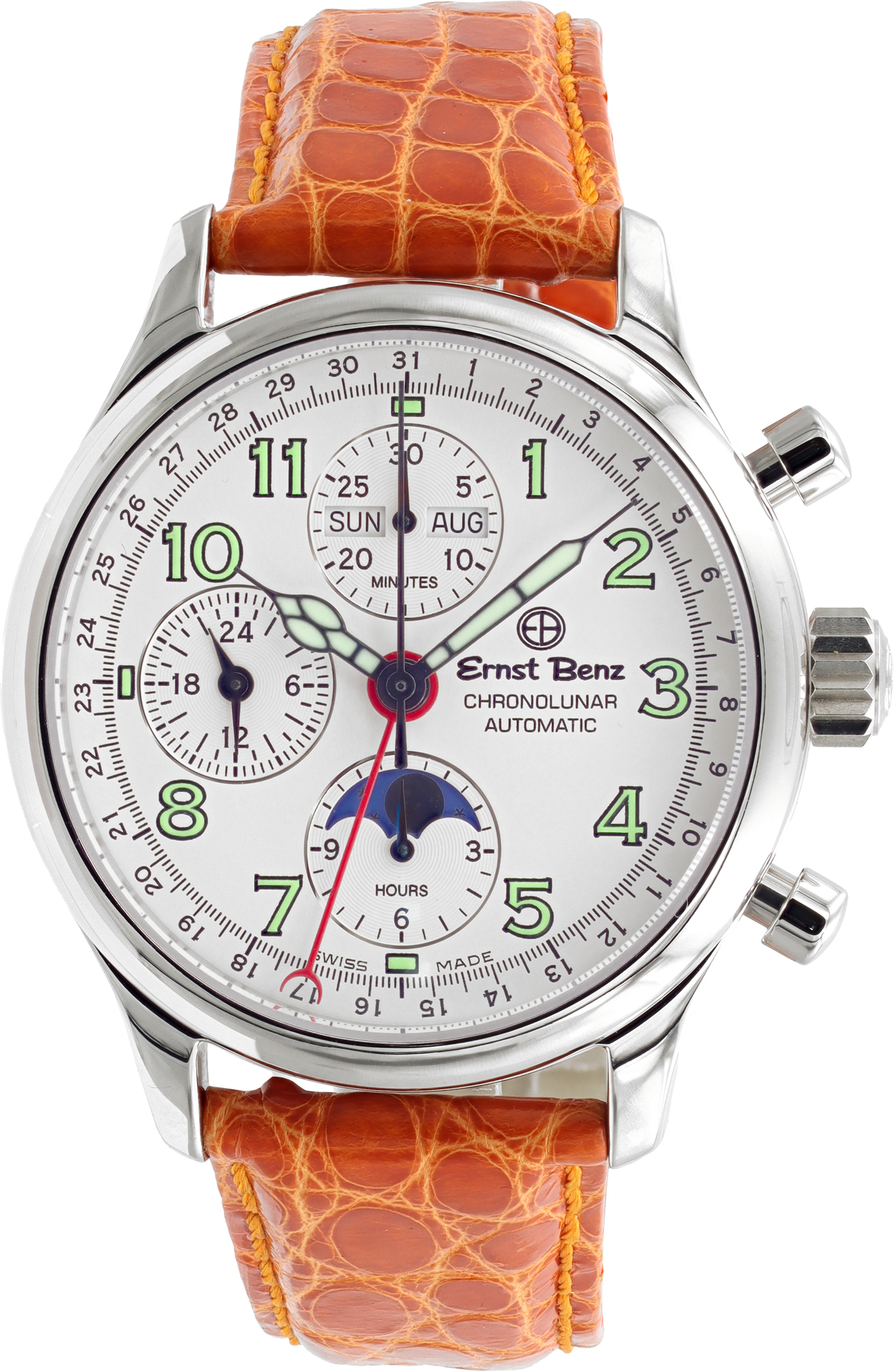 Unused Ernst Benz Chronolunar 40mm GC20312 W529995