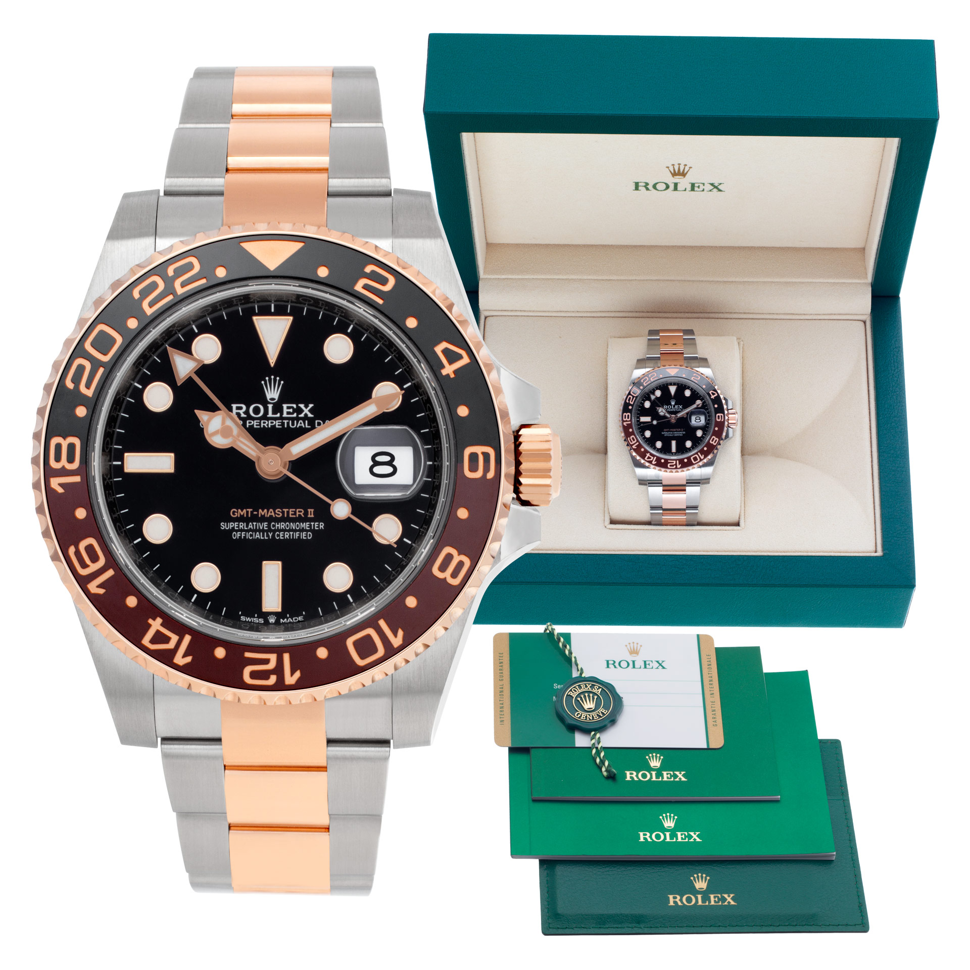 Unused Rolex GMT-Master II "Root Beer" 40mm 126711 CHNR