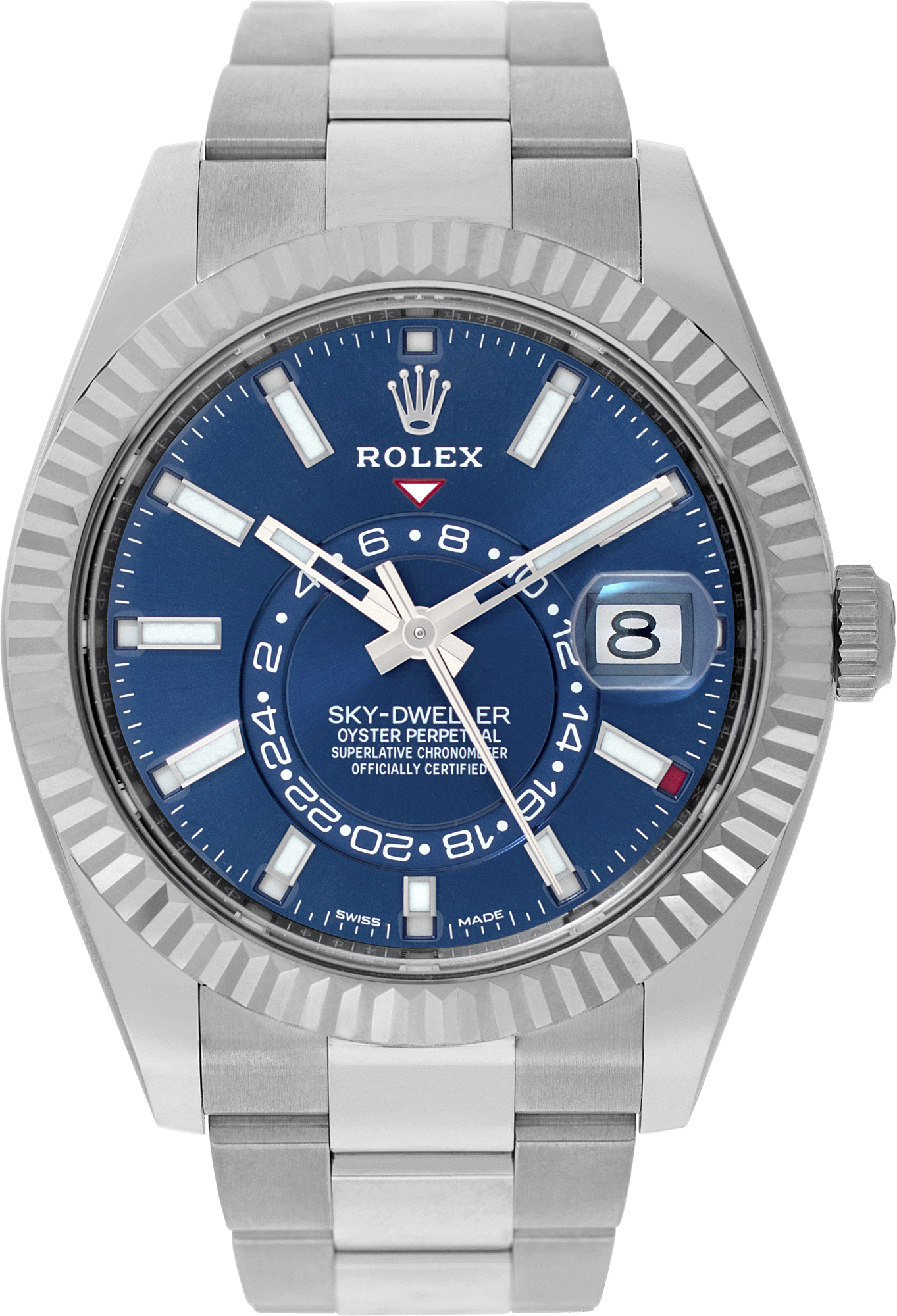 ROLEX 現行BOX セット売り　中古品 NEW 2025 Rolex Sky-Dweller 42mm 336933 Two-Tone Oyster White Dial