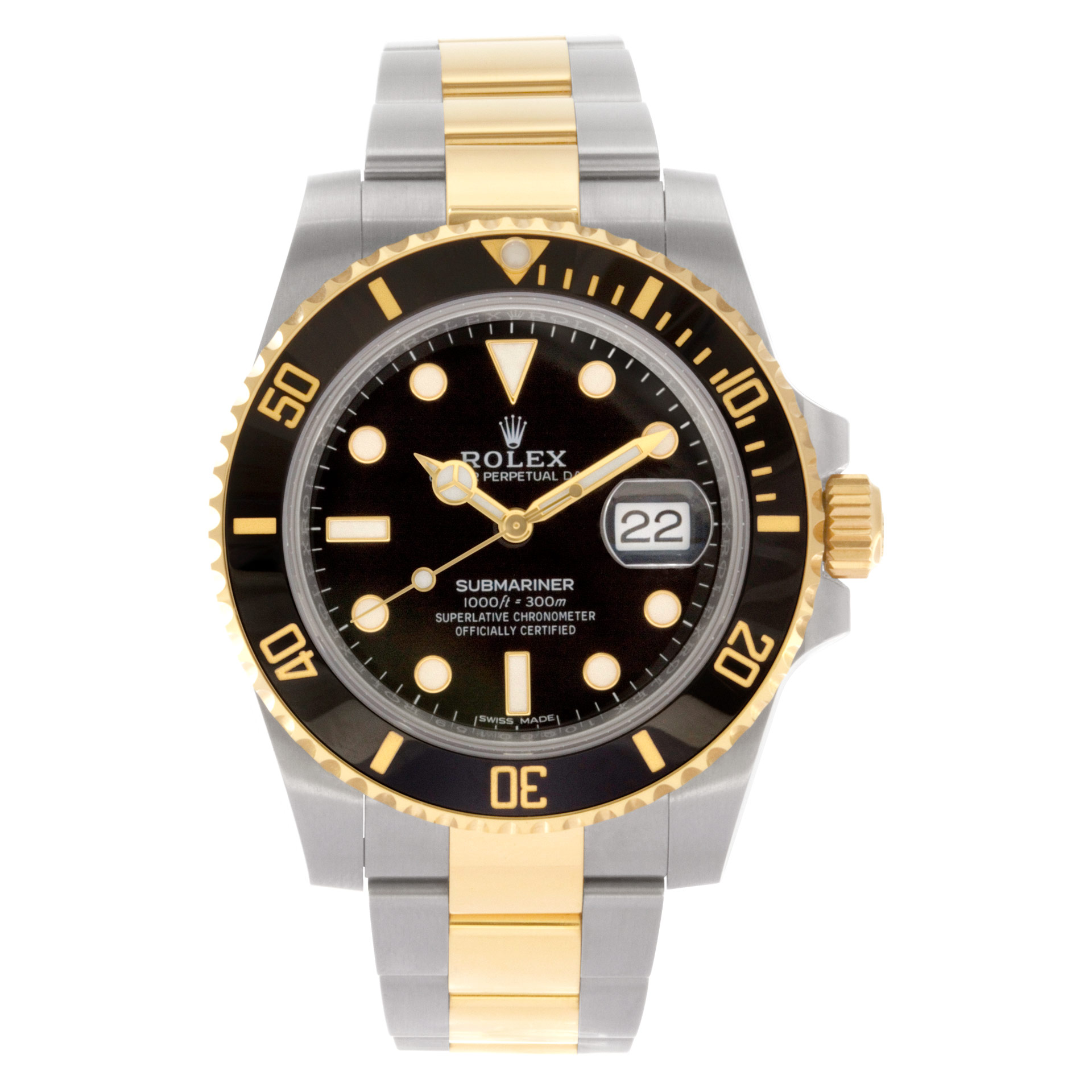 Rolex Submariner 116613 18k & steel 40mm auto W520950 | Gray & Sons