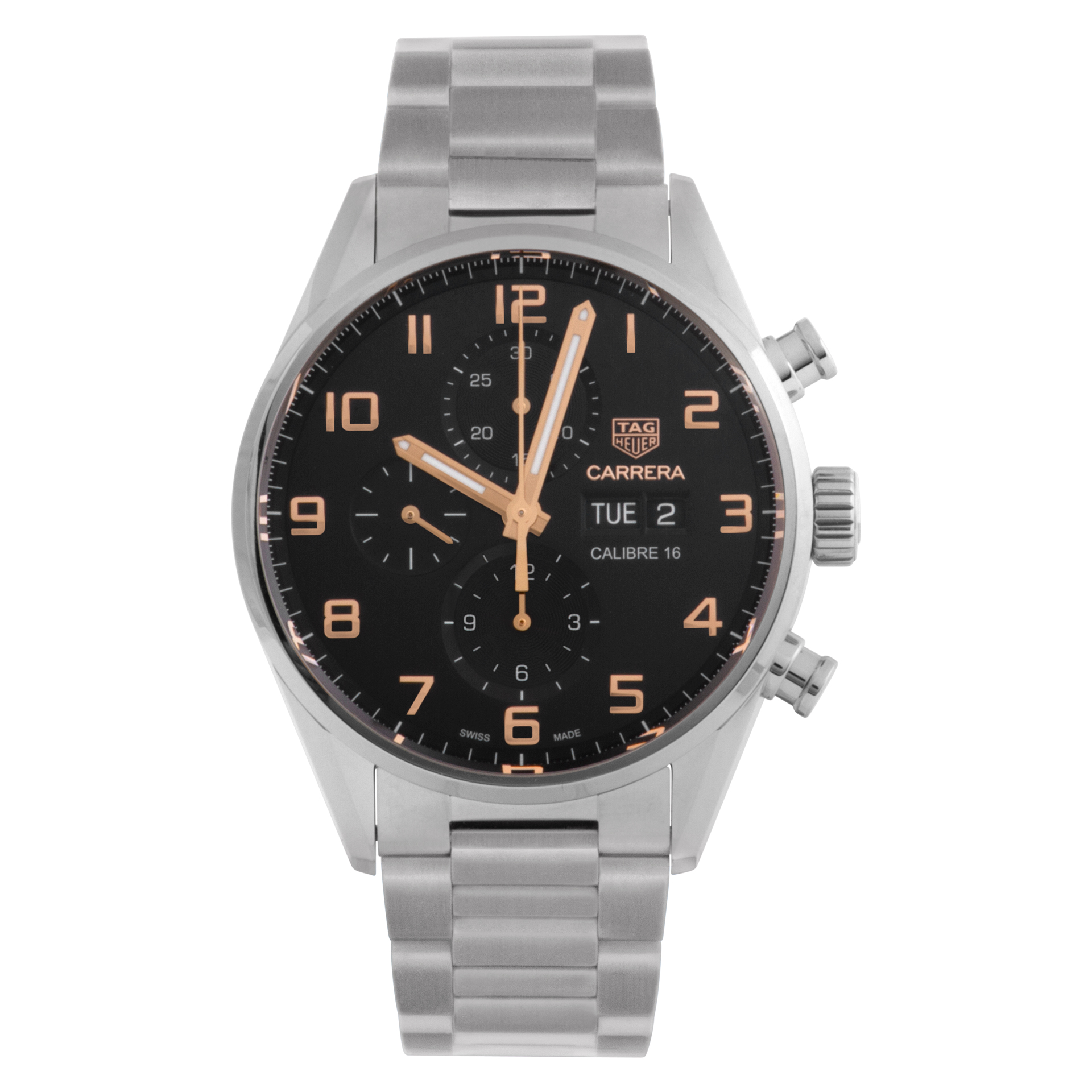 Tag Heuer Carrera CV2A1AB.BA0738 Stainless Steel Black dial