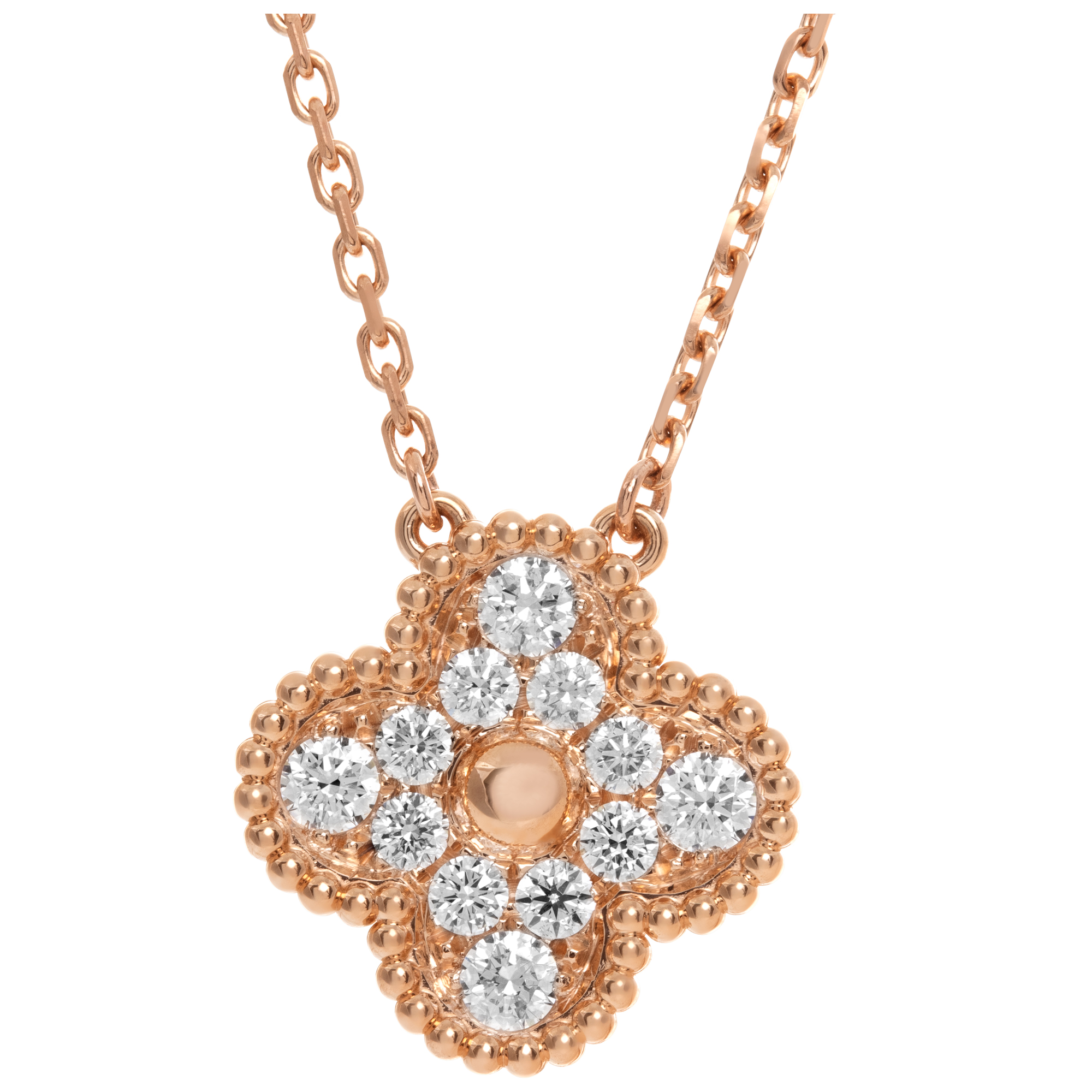 Van Cleef & Arpels Vintage Alhambra pendant necklace 18k RG