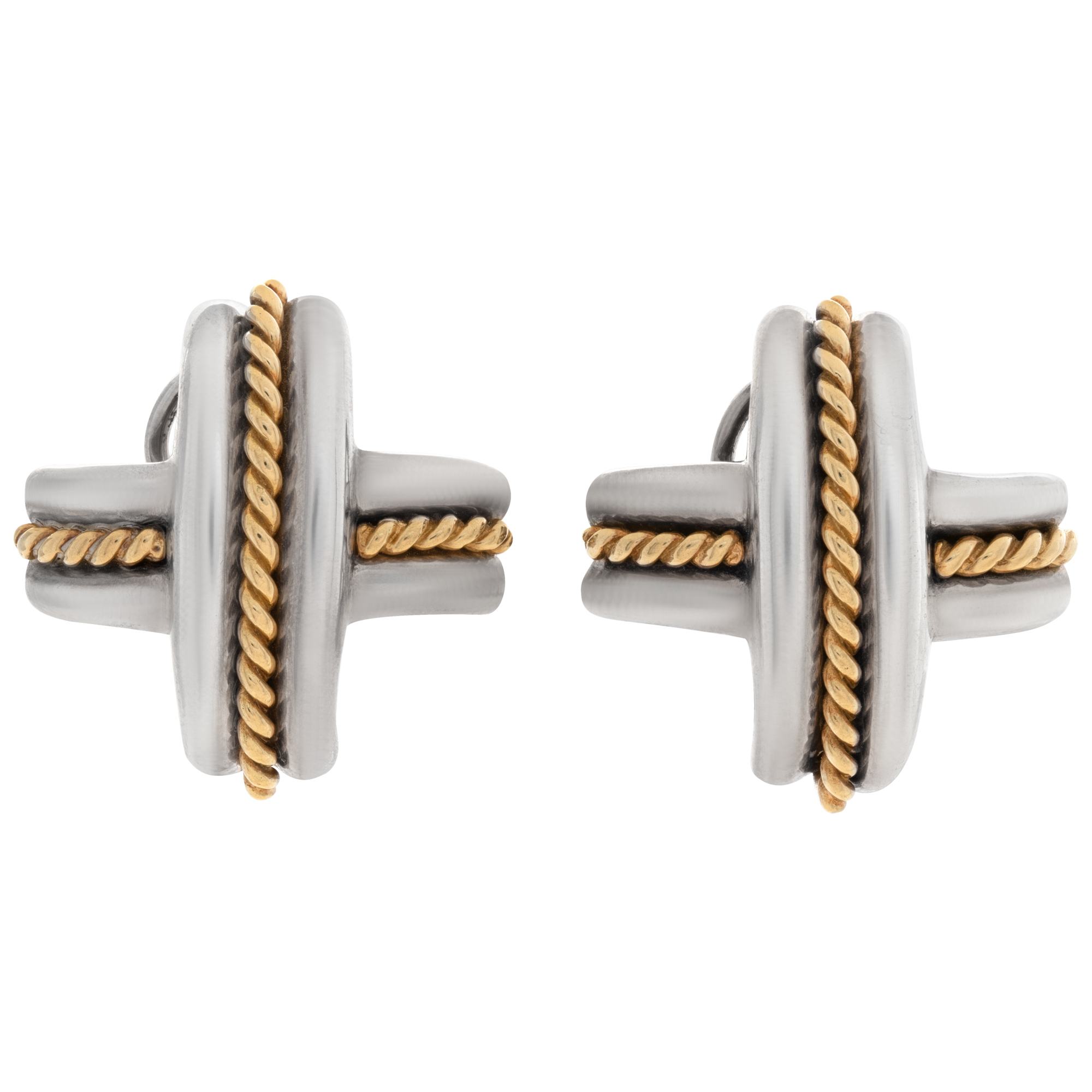 TIFFANY カフスリンクス GOLD×SILVER コンビ　〈201-1〉 TIFFANY カフスリンクス GOLD×SILVER コンビ 〈201-1〉