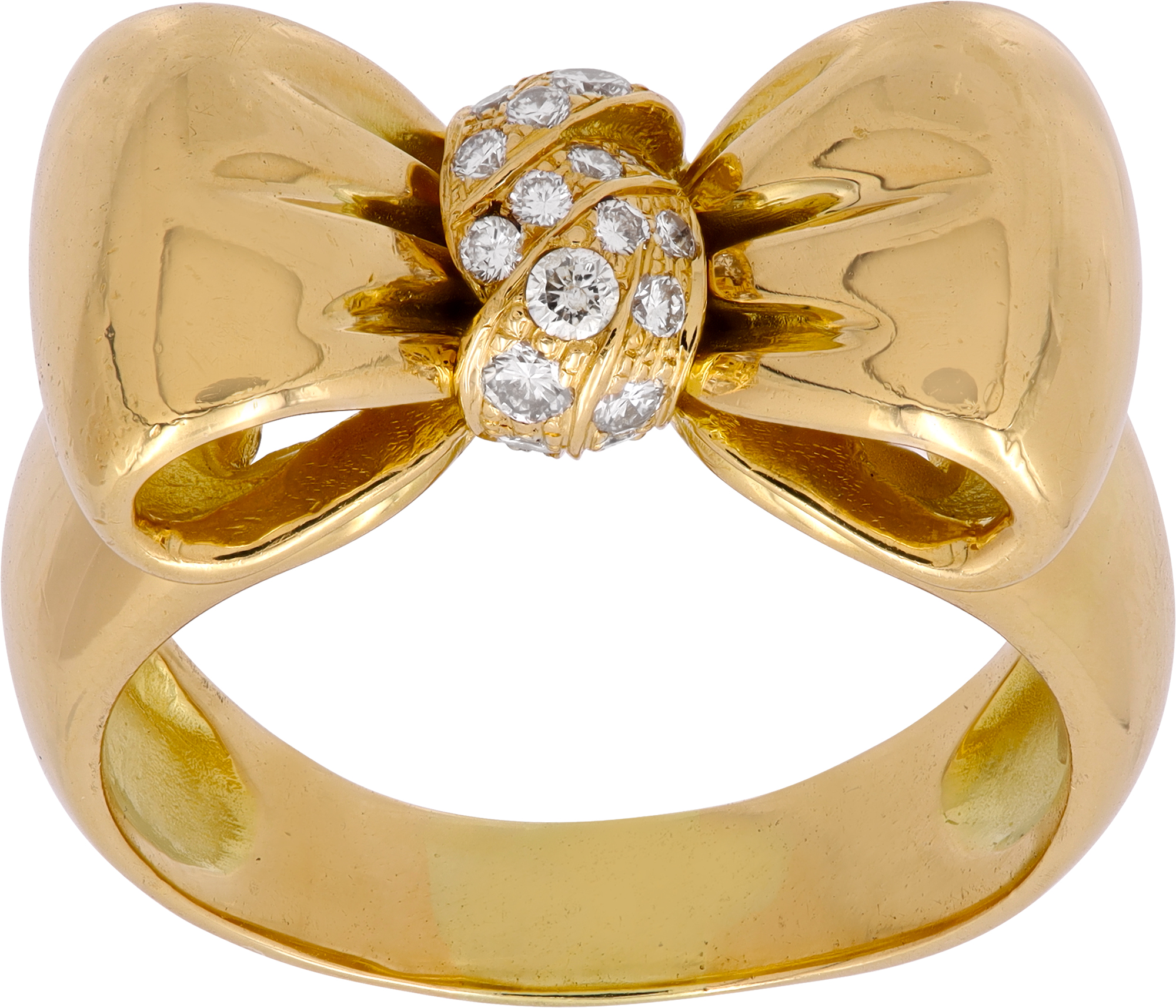 Vintage Van Cleef & Arpels Diamond bow ring S522093