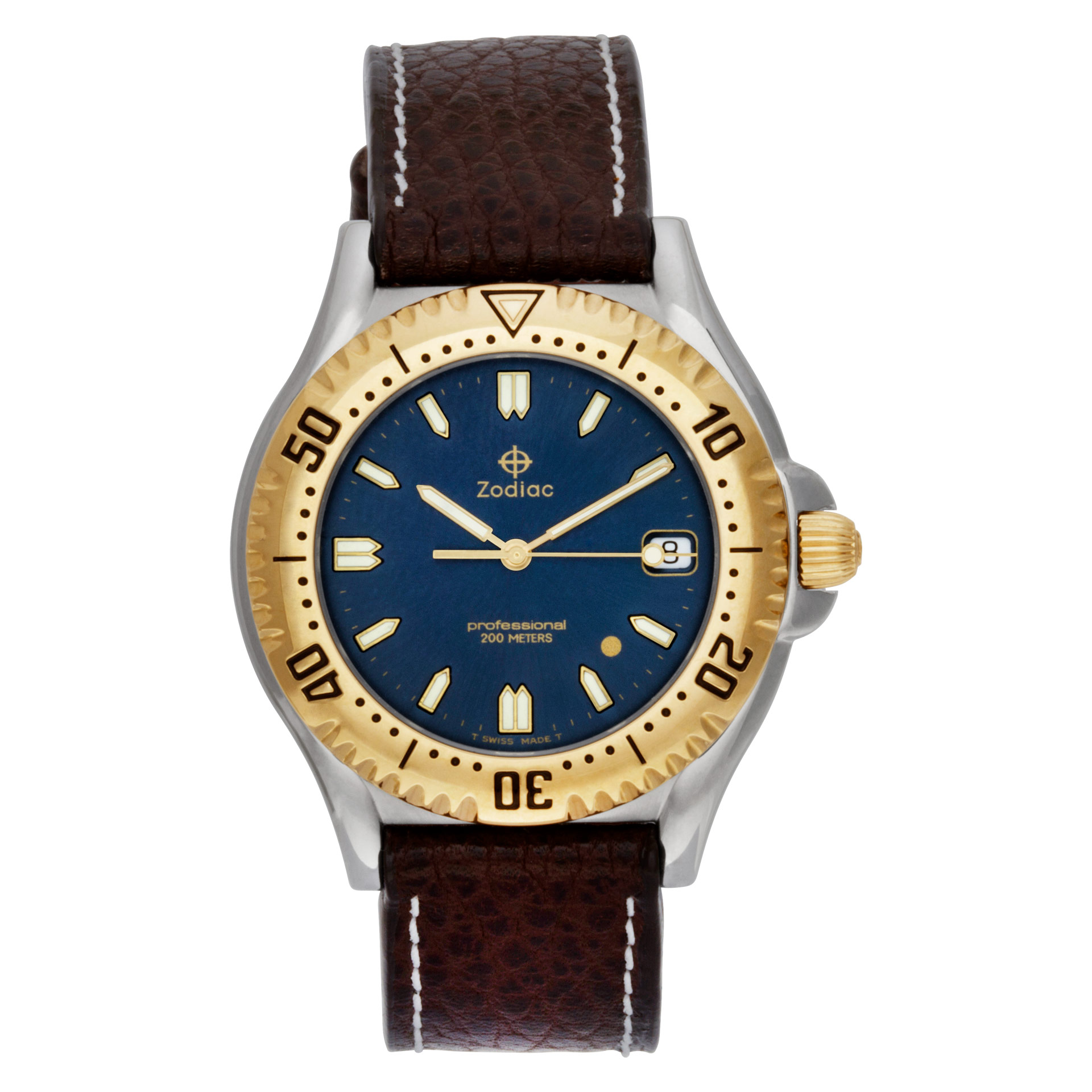 Pre-owned Zodiac Professional Stainless Steel 38mm W521211